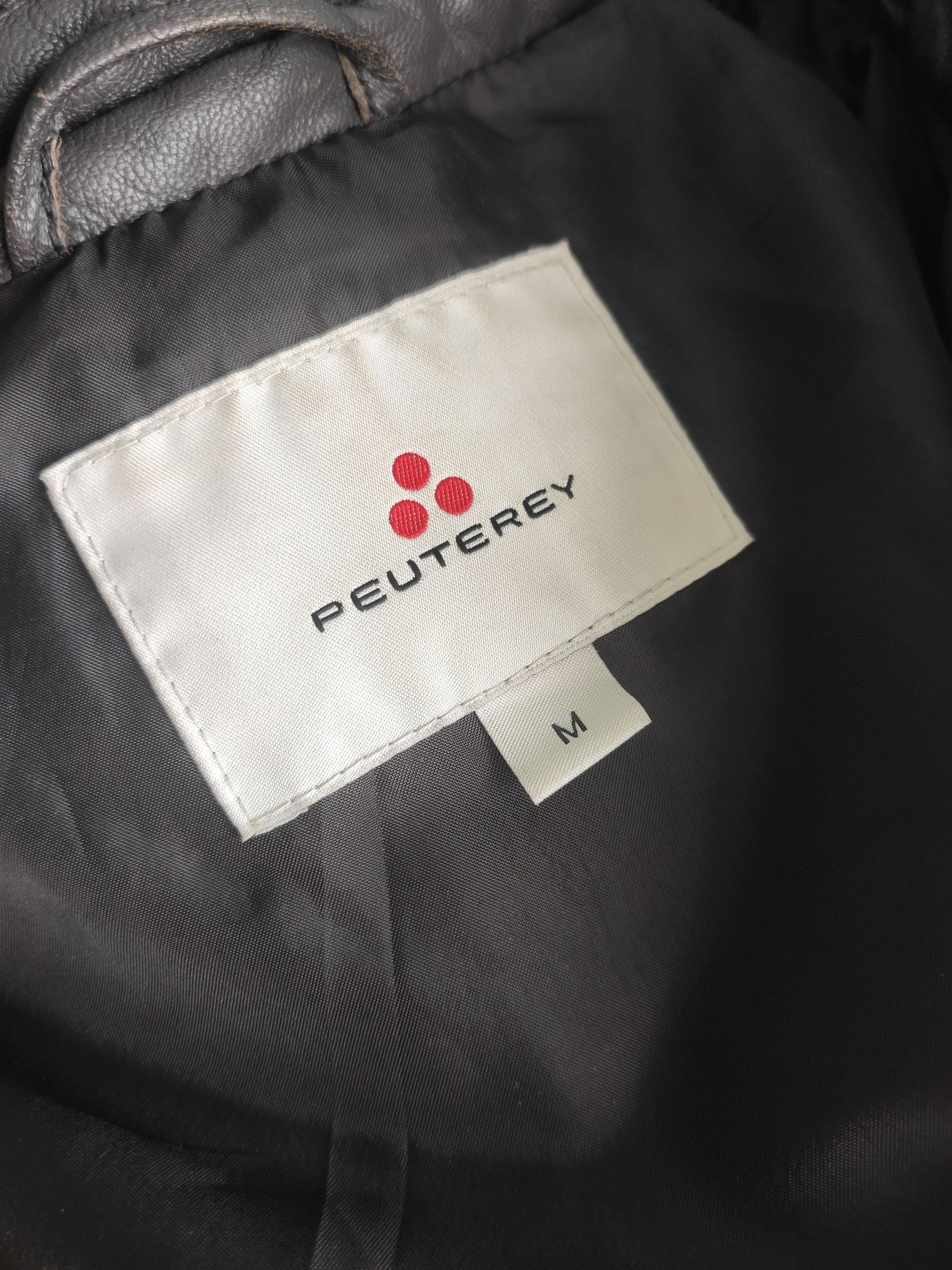 Peuterey Dornier leather down jacket.Like Saint Laurent or Brioni Size US M / EU 48-50 / 2 - 5 Thumbnail