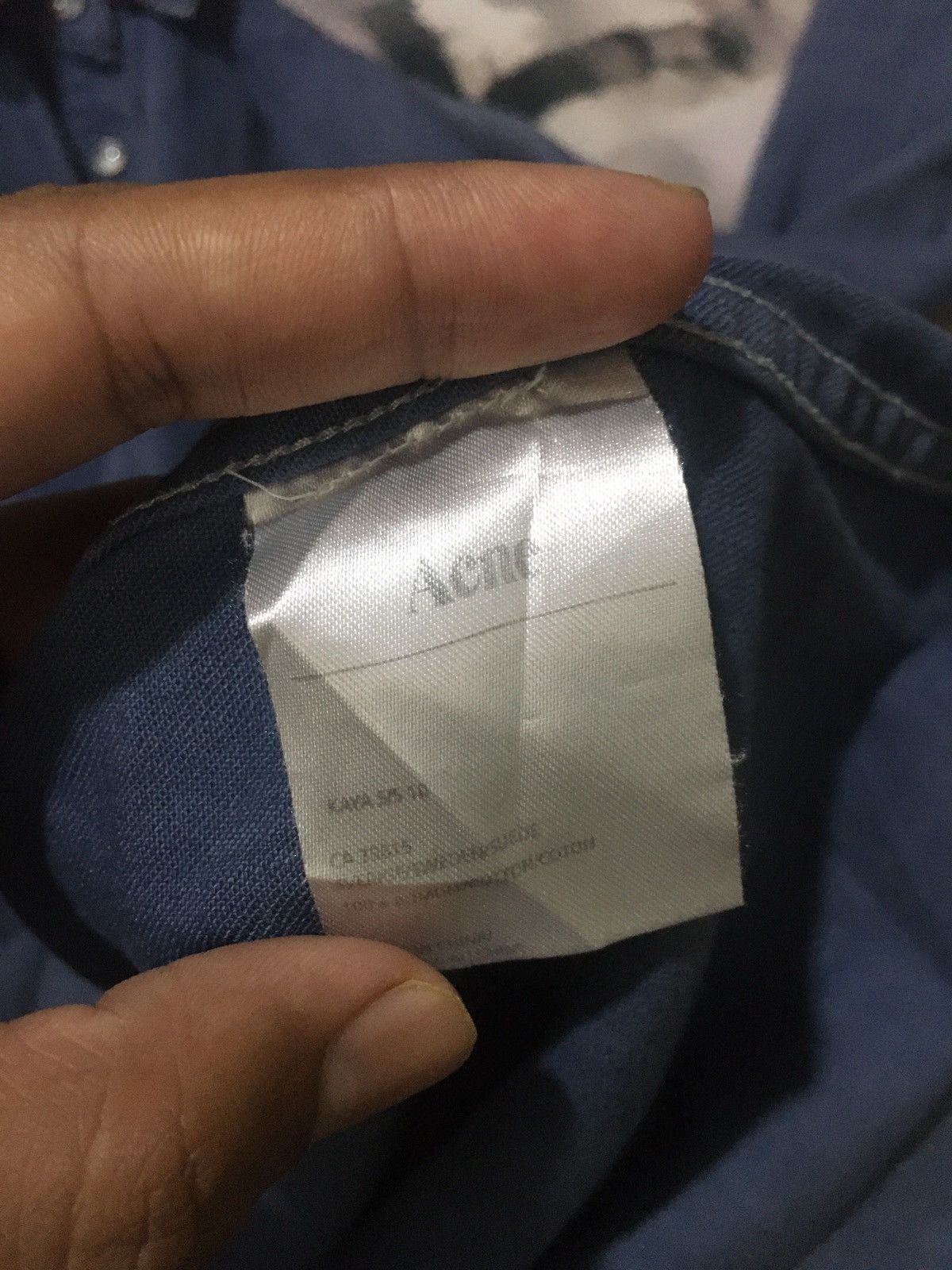 Acne Studios faded blue long shirt Size S / US 4 / IT 40 - 6 Thumbnail