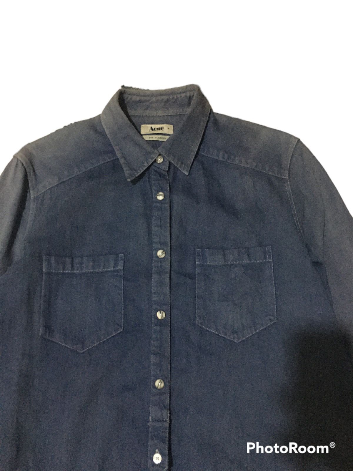 Acne Studios faded blue long shirt Size S / US 4 / IT 40 - 2 Thumbnail