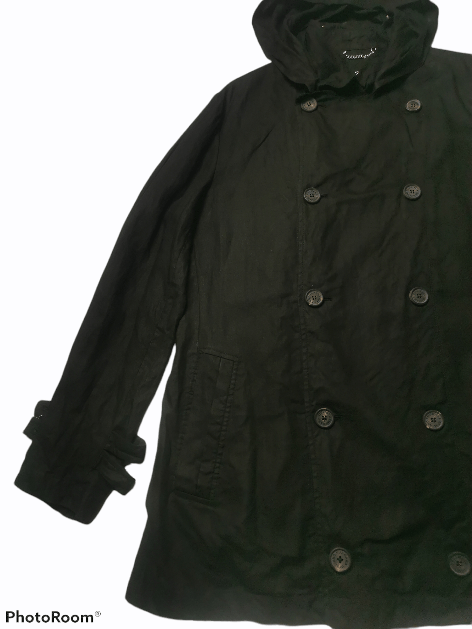 Giuliano Fujiwara Giuliano Fujiwara Double Breast Hoodie Light Linen Jacket Size US M / EU 48-50 / 2 - 2 Thumbnail