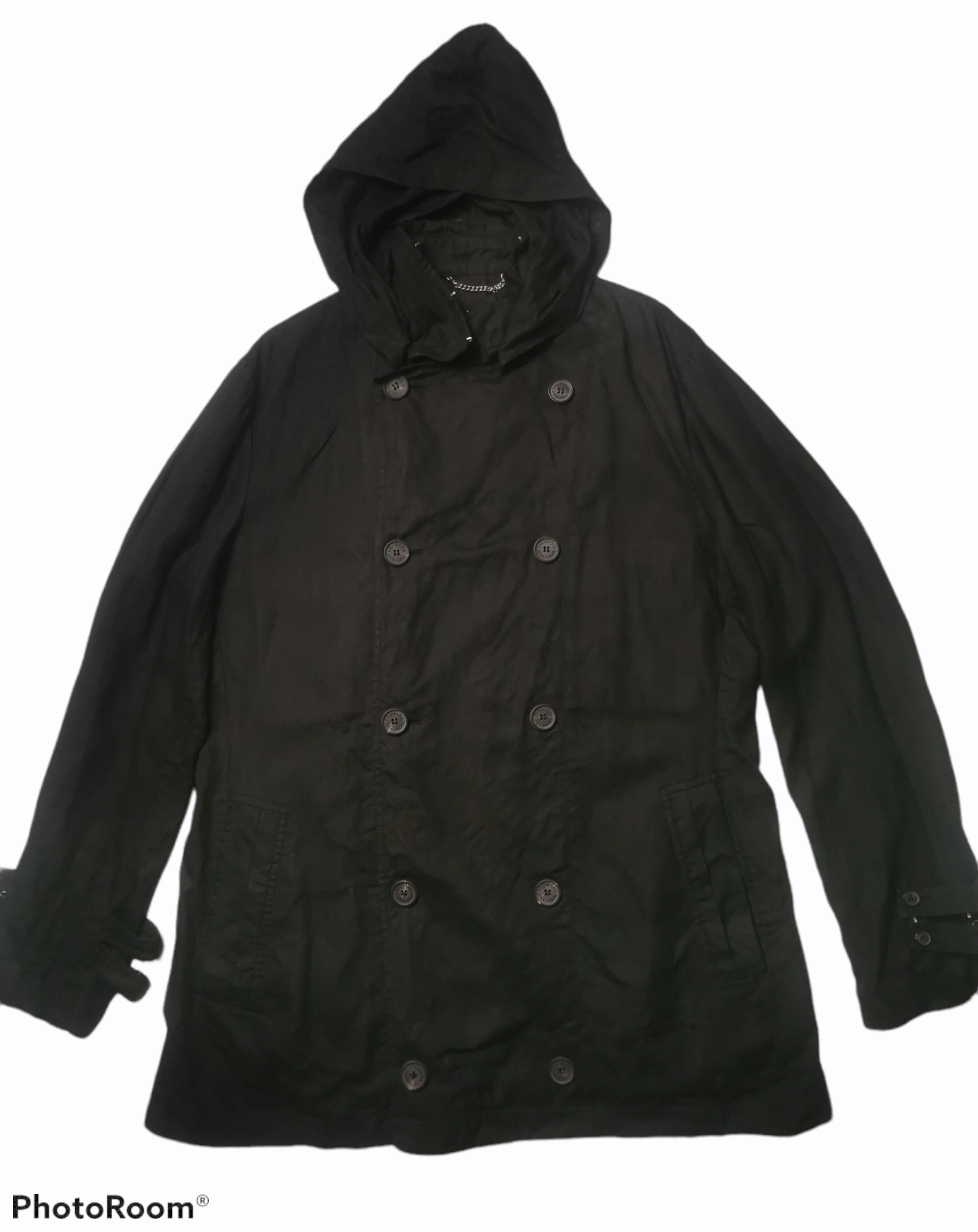 Giuliano Fujiwara Giuliano Fujiwara Double Breast Hoodie Light Linen Jacket Size US M / EU 48-50 / 2 - 1 Thumbnail