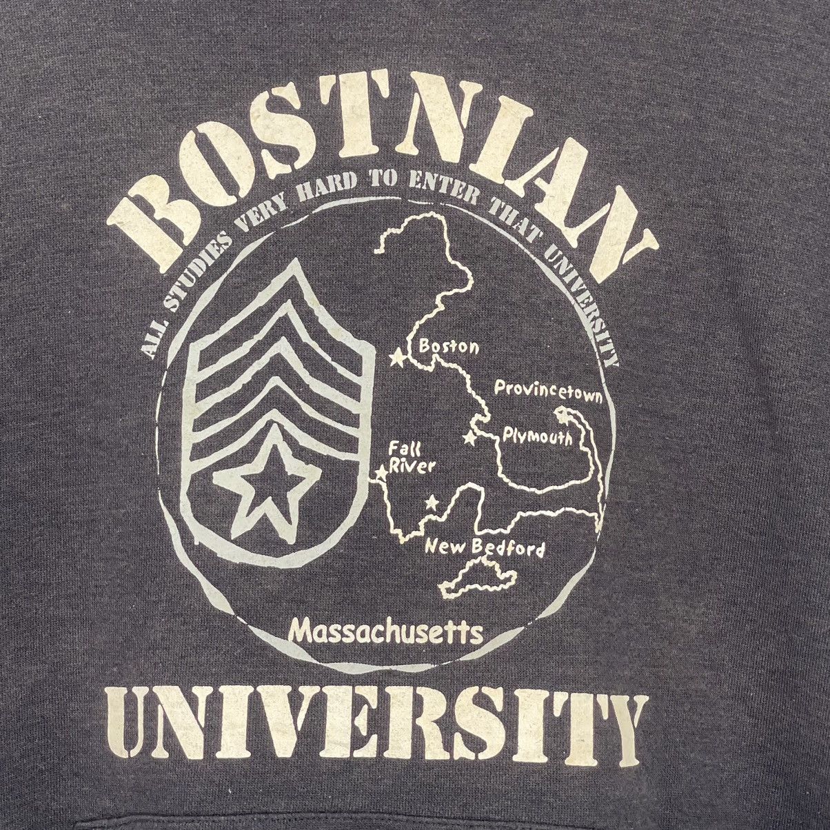Vintage Bostnian University Crewneck Hoodies Sweater Size L Size US L / EU 52-54 / 3 - 4 Thumbnail