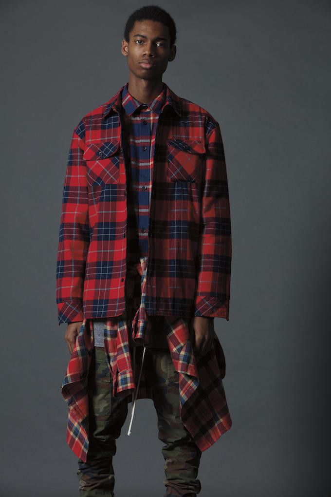 Pacsun Fear of God FOG Collection One Shacket Red Grailed