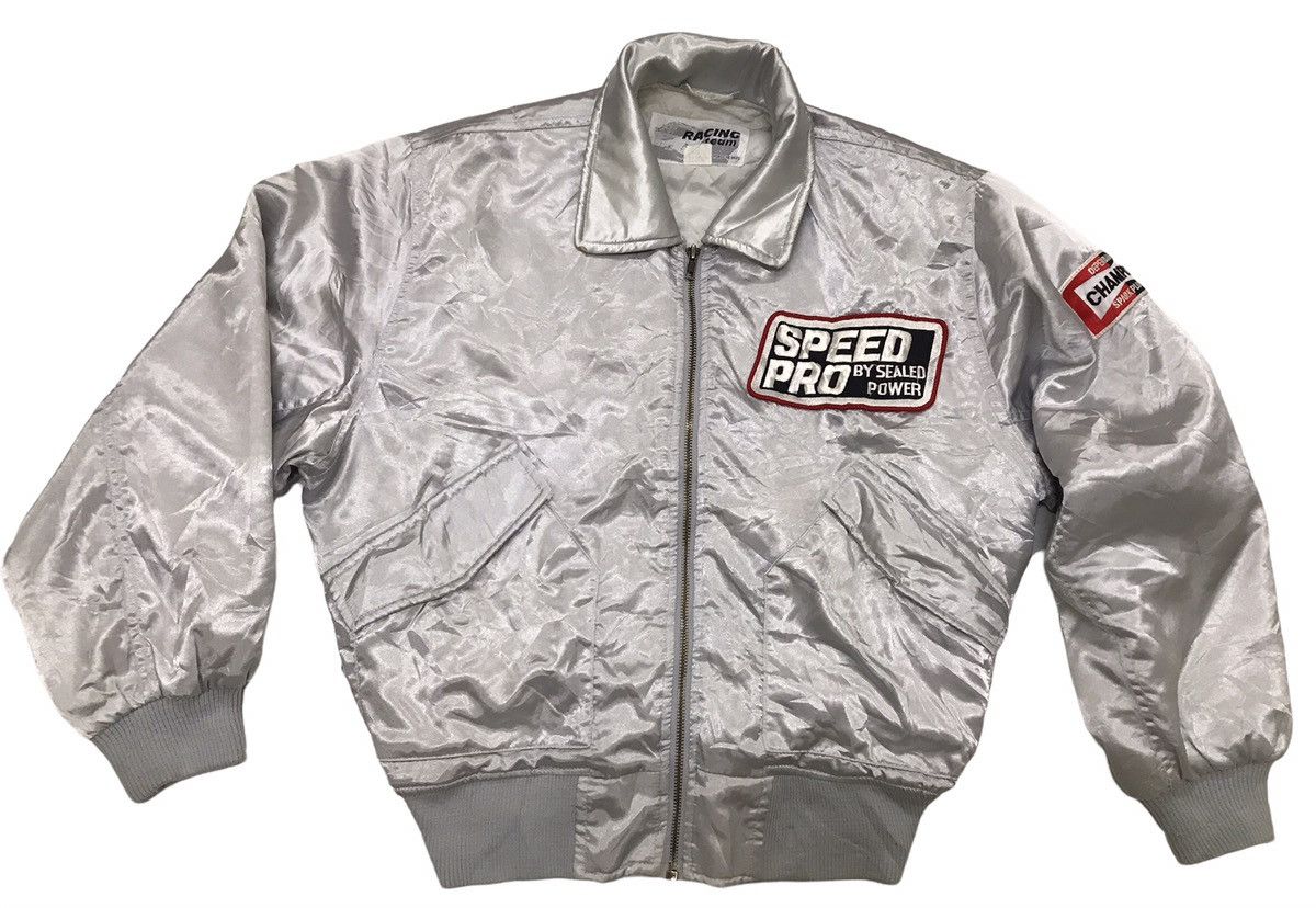 Vintage VINTAGE bomber jacket RALLI ART SPEED PRO Size US M / EU 48-50 / 2 - 2 Thumbnail