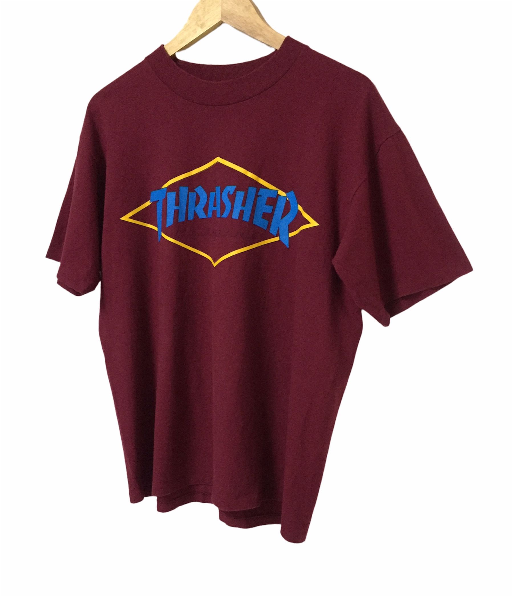 Thrasher VINTAGE 90s THRASHER LOGO OG SKATEBOARDS BRAND TSHIRT Size US L / EU 52-54 / 3 - 2 Thumbnail