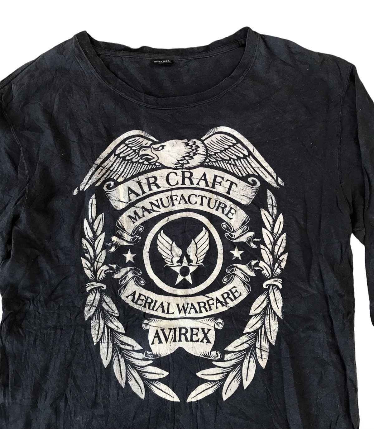 Avirex VINTAGE AVIREX USA AIR CRAFT SPELLOUT LONG SLEEVE Size US M / EU 48-50 / 2 - 2 Thumbnail