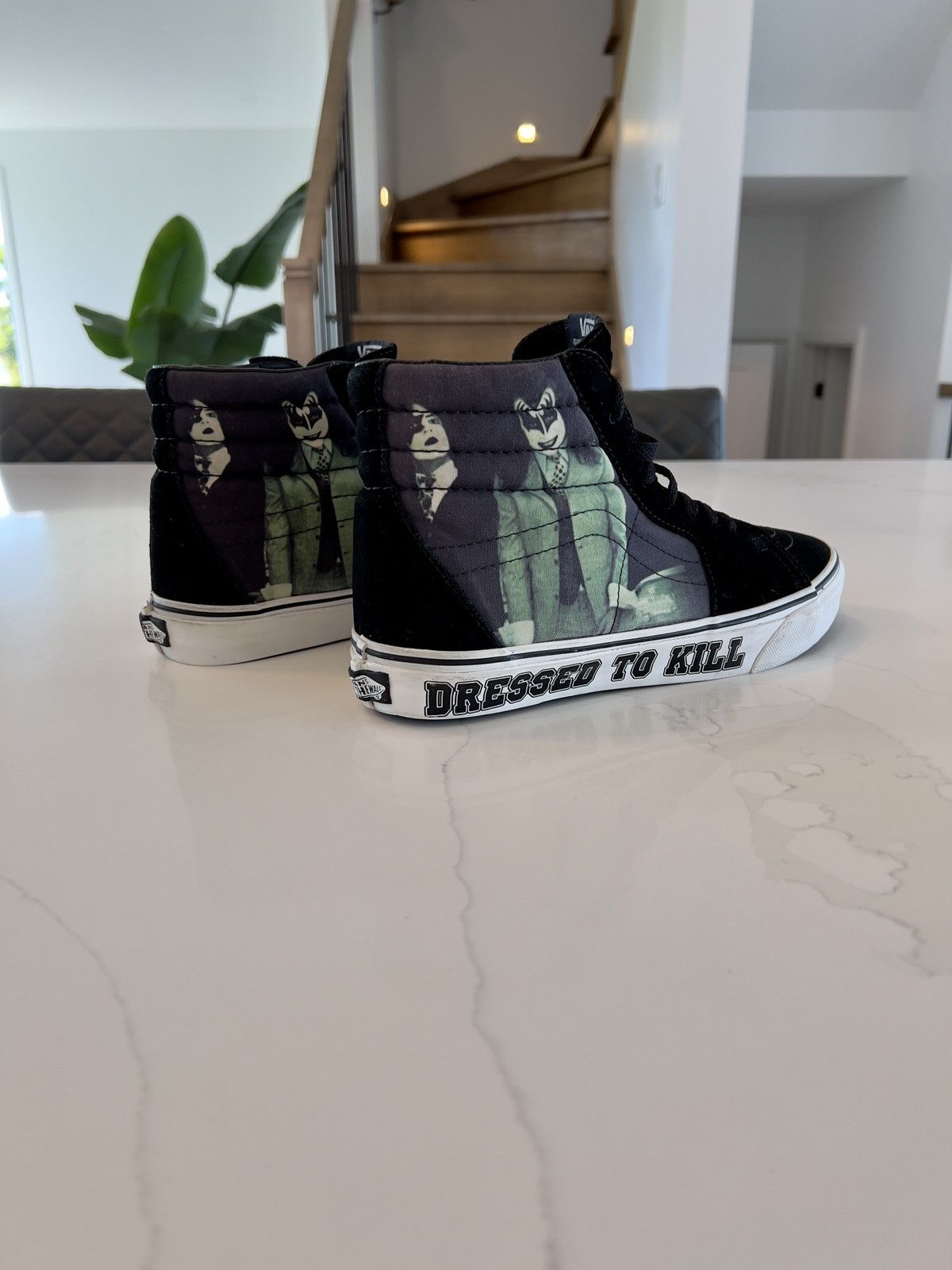 KISS × Vans WORN ONCE VANS Sk8-HI X KISS “DRESSED TO KILL COLLAB 9.5US Size US 9.5 / EU 42-43 - 5 Thumbnail