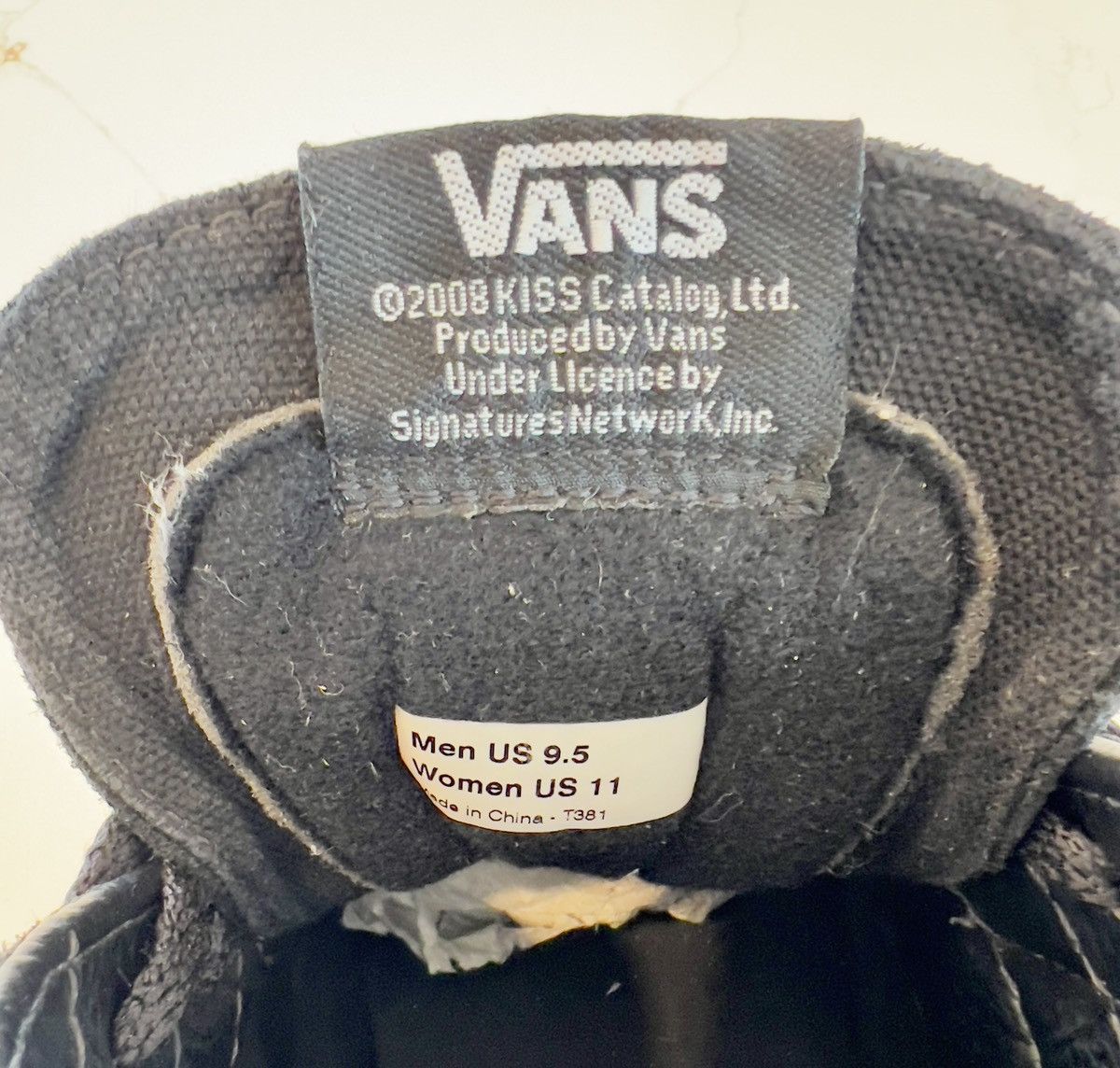 KISS × Vans WORN ONCE VANS Sk8-HI X KISS “DRESSED TO KILL COLLAB 9.5US Size US 9.5 / EU 42-43 - 10 Thumbnail