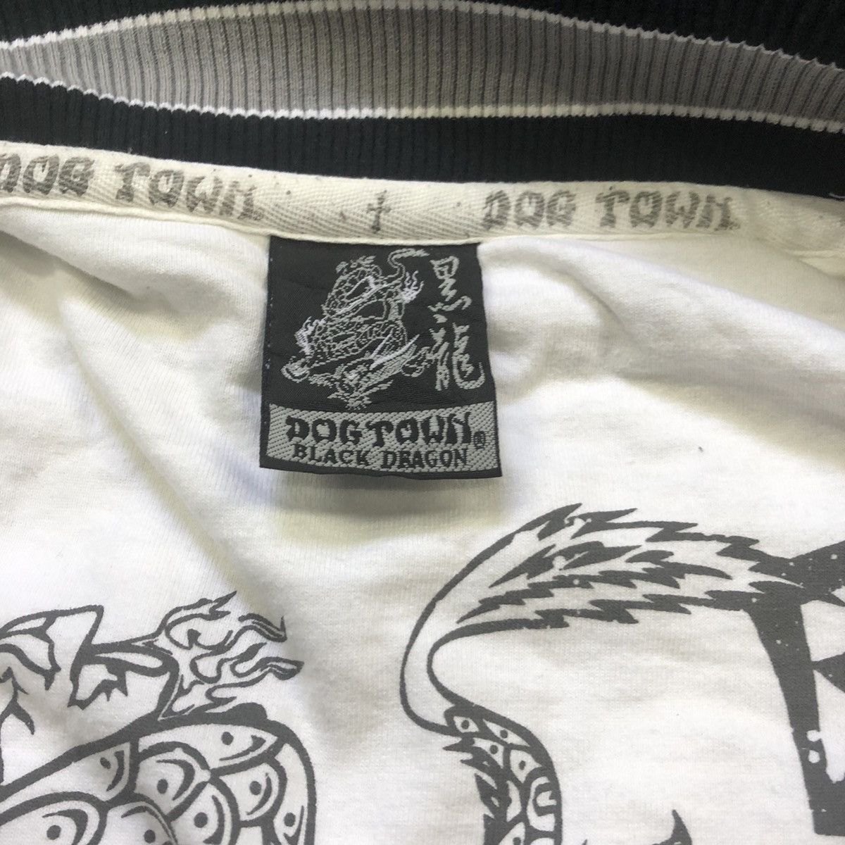 Dogtown × Japanese Brand RARE DOG TOWN BLACK DRAGON VARSITY JACKET Size US XL / EU 56 / 4 - 6 Thumbnail