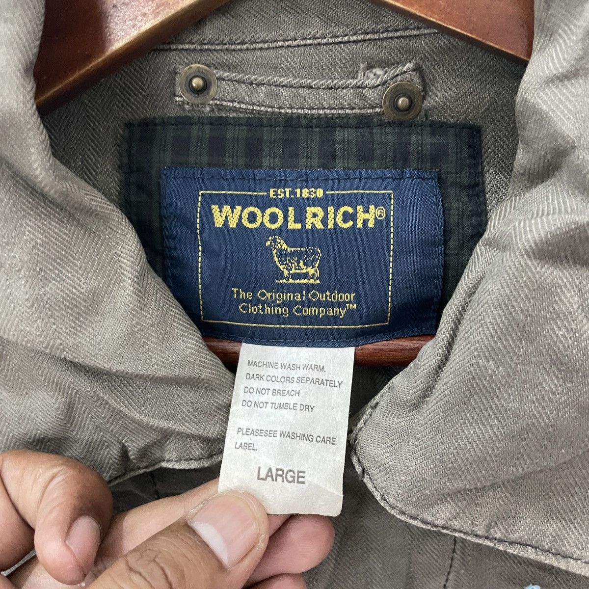 Vintage × Woolrich Woolen Mills Vintage Woolrich Zipper Ups Jacket Size US L / EU 52-54 / 3 - 5 Thumbnail