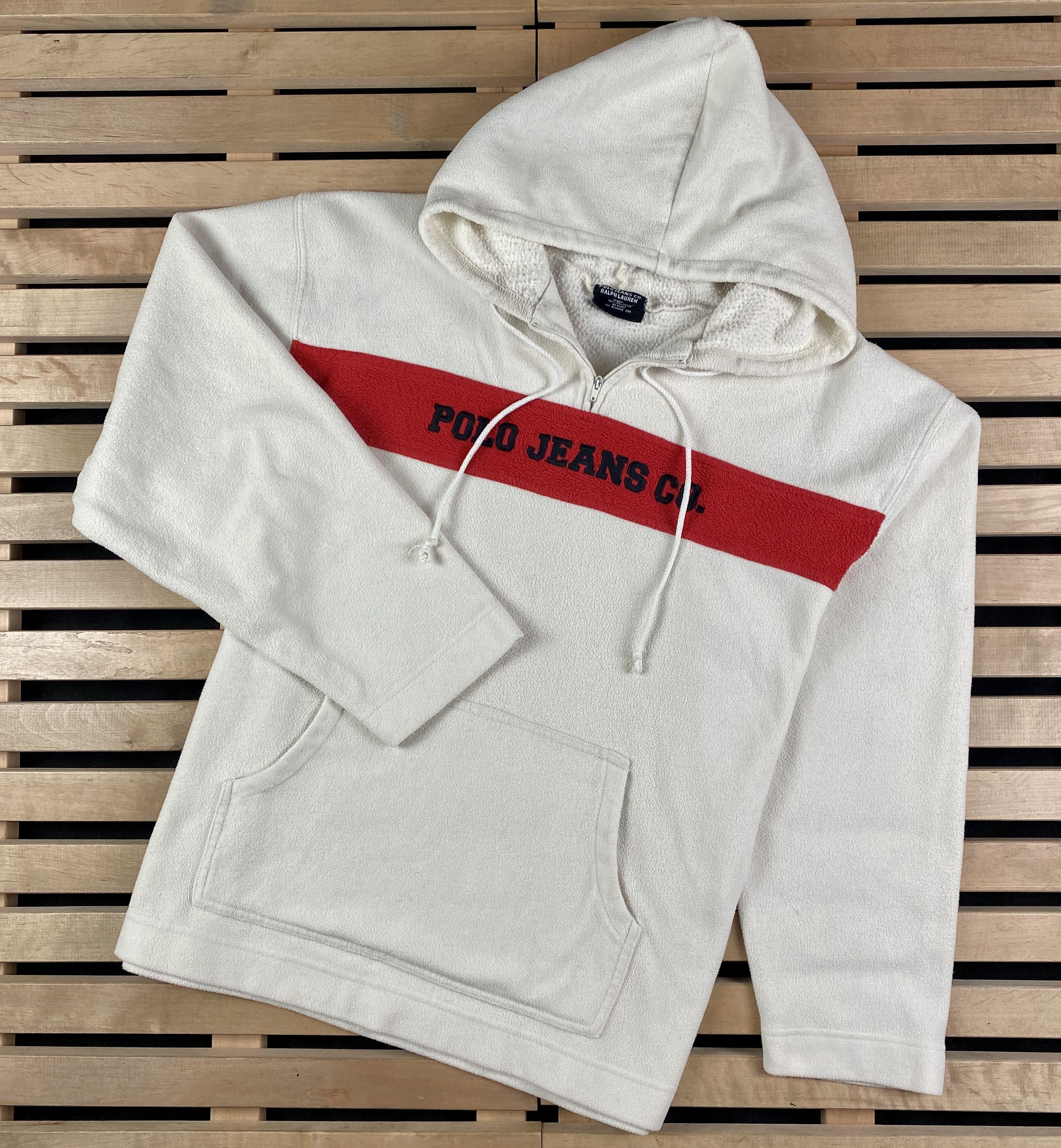 Polo Ralph Lauren × Ralph Lauren × Vintage Men’s Fleece Hoodies Polo Jeans Ralph Lauren Vintage Size M Size US M / EU 48-50 / 2 - 1 Thumbnail