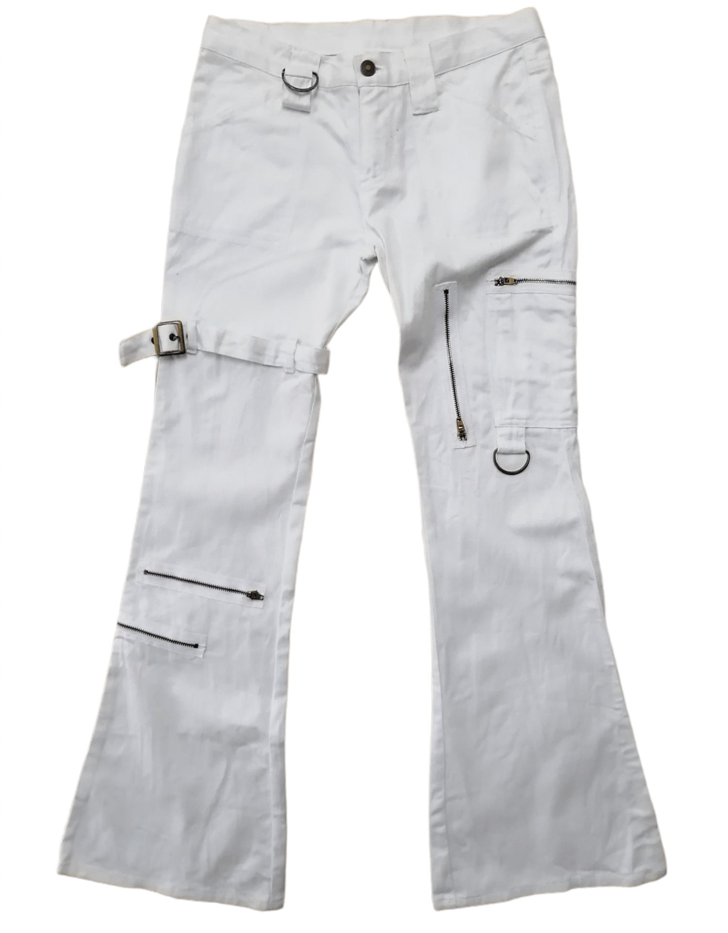 image of Seditionaries Revolt Punk Bondage Zipper Pant in White, Men's (Size 31)