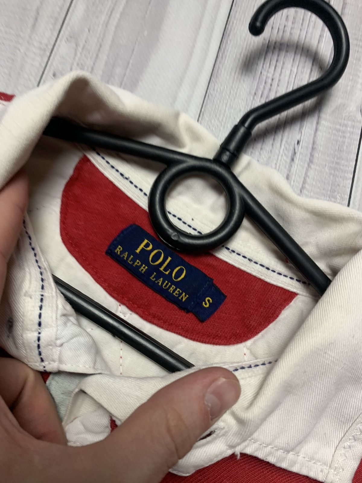 Polo Ralph Lauren × Ralph Lauren × Vintage Vintage polo Ralph Lauren rugby striped size S polo club Size US S / EU 44-46 / 1 - 3 Thumbnail