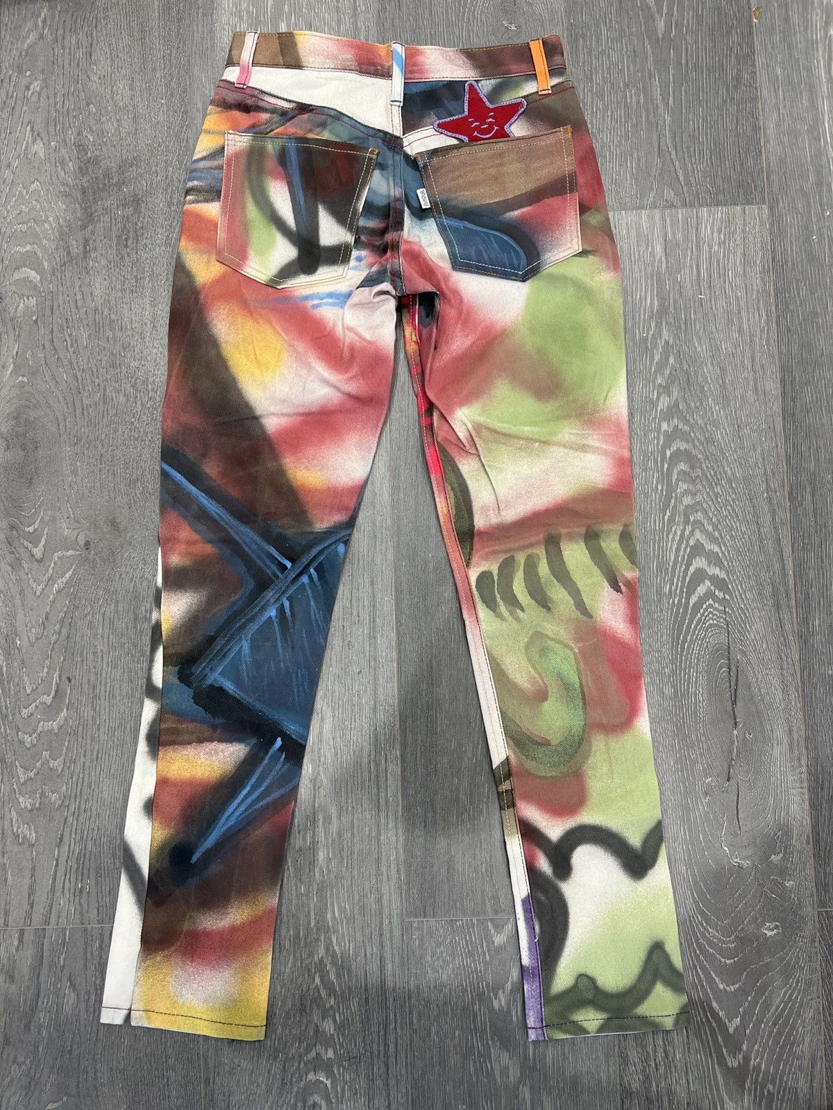 Asspizza Asspizza Womens Jeans Painted 2021 Size US 26 / EU 42 - 3 Thumbnail