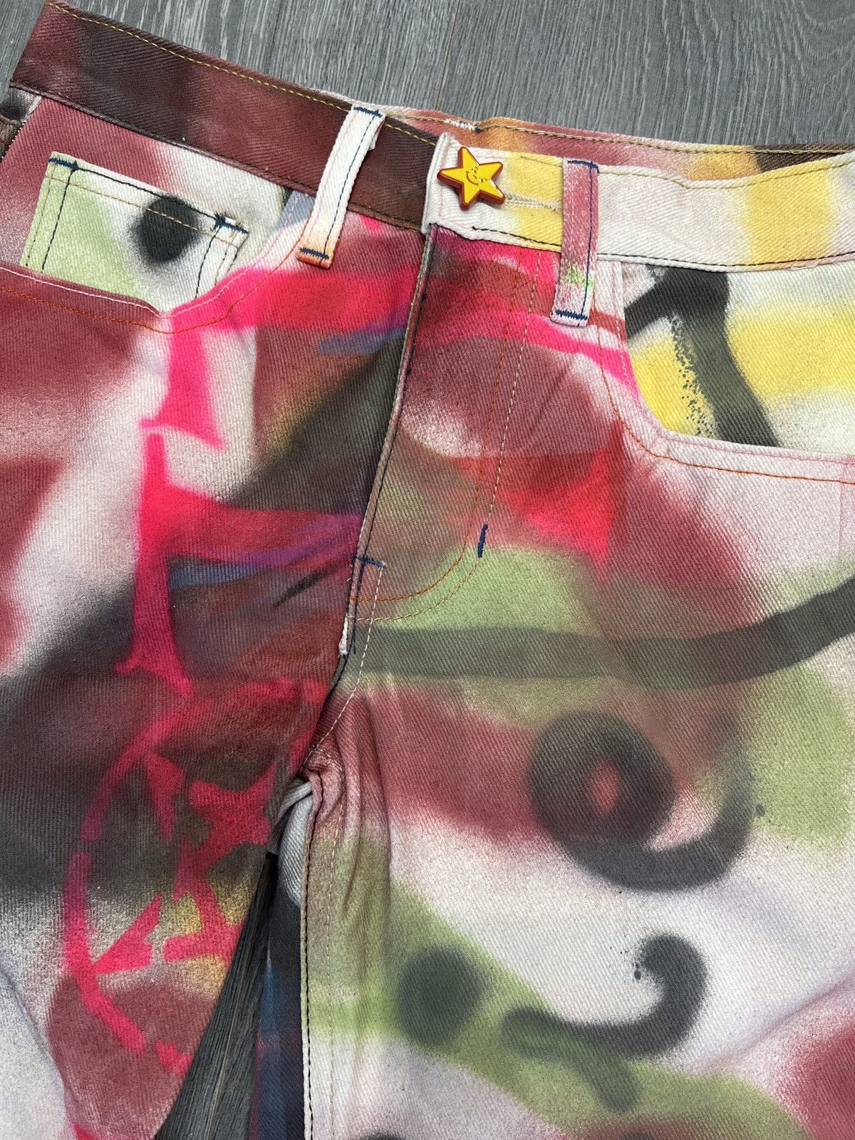 Asspizza Asspizza Womens Jeans Painted 2021 Size US 26 / EU 42 - 2 Thumbnail