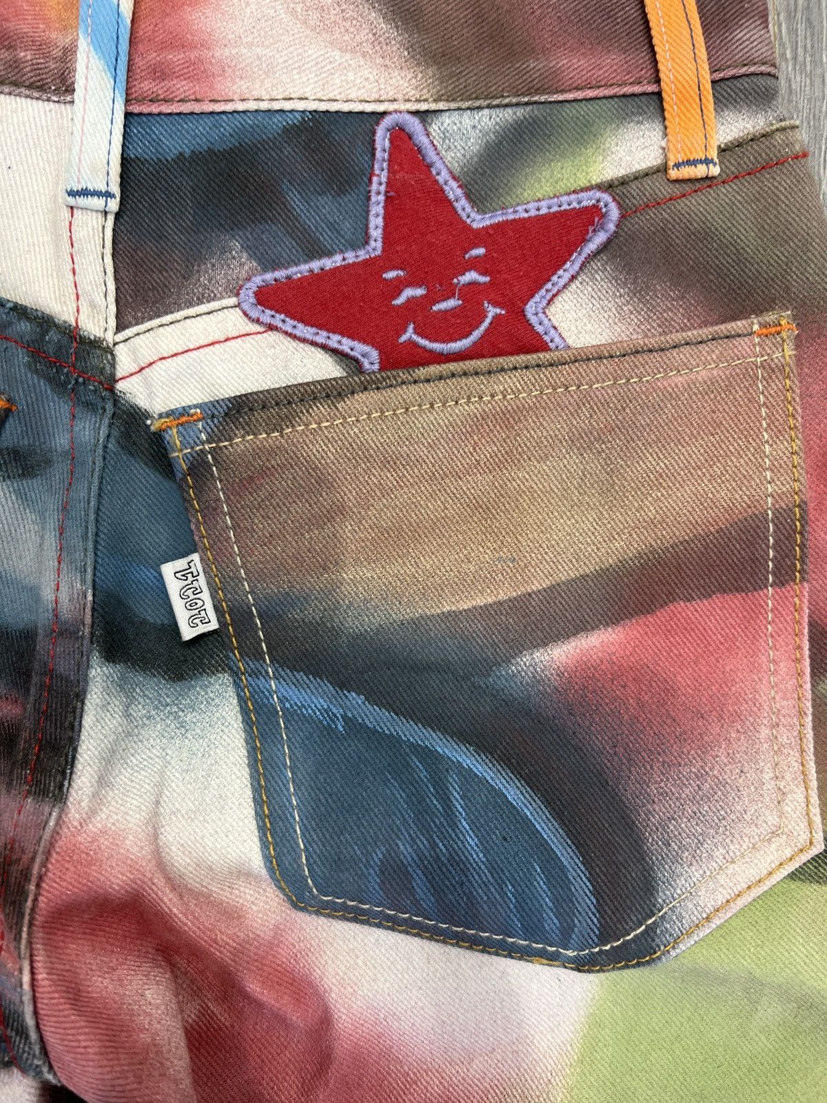 Asspizza Asspizza Womens Jeans Painted 2021 Size US 26 / EU 42 - 4 Thumbnail