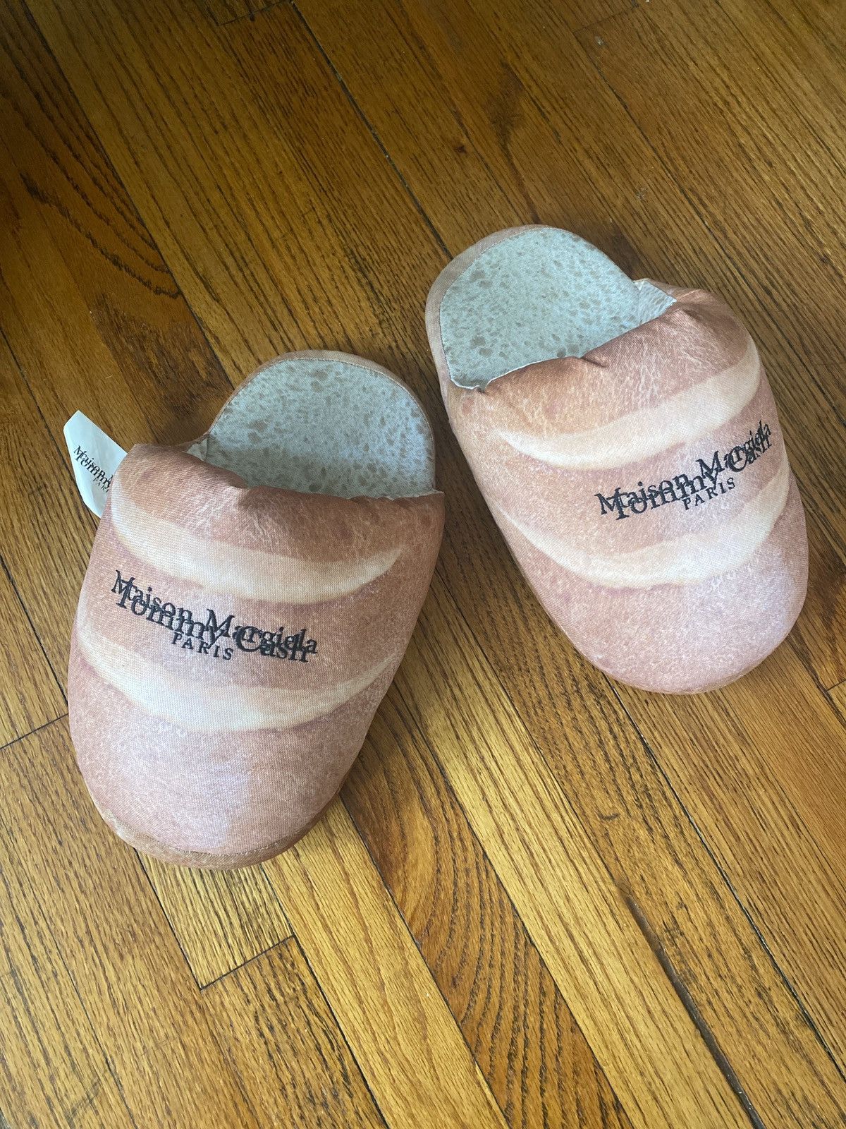 Maison Margiela x Tommy Cash Slide Mules — Peach/Blush Maison Margiela X Tommy Cash bread loafers Fits like... | Depop main image 2