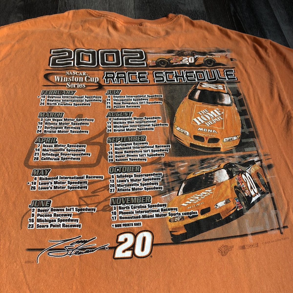 Chase Authentics Vintage 00s NASCAR Tony Stewart Double Side Graphic Logo Tee Size US XL / EU 56 / 4 - 4 Thumbnail