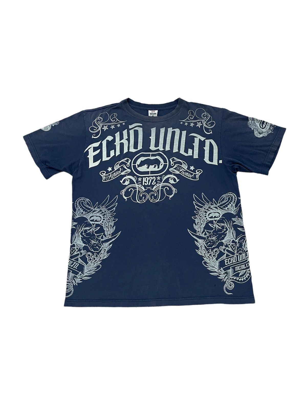 Beauty Beast × Ecko Unltd. × Vintage Rare And Beautiful Vintage Ecko Unltd Oversize Tee Size US M / EU 48-50 / 2 - 1 Thumbnail
