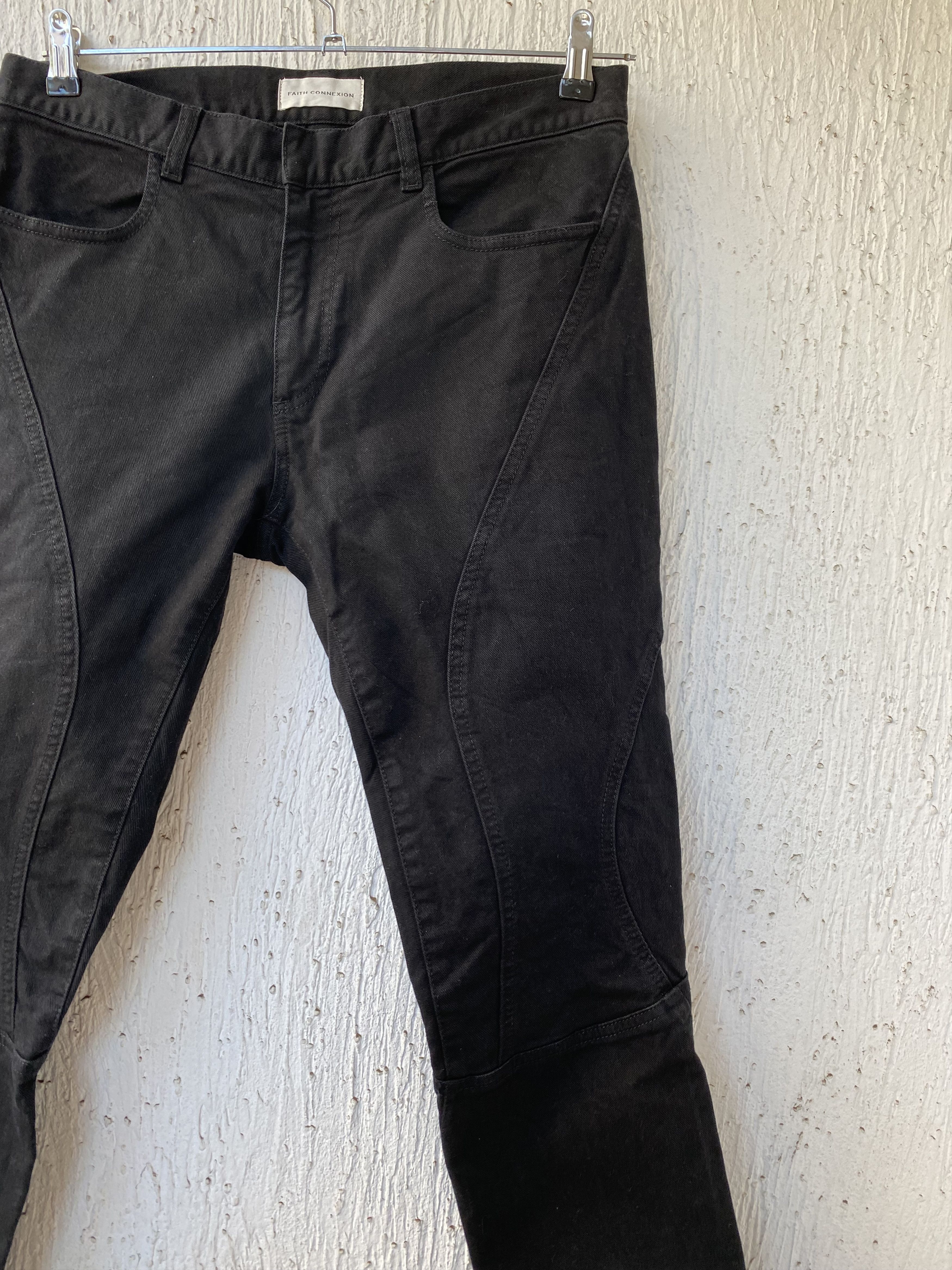 Faith Connexion BLACK RUNNING JEANS Size US 32 / EU 48 - 2 Thumbnail