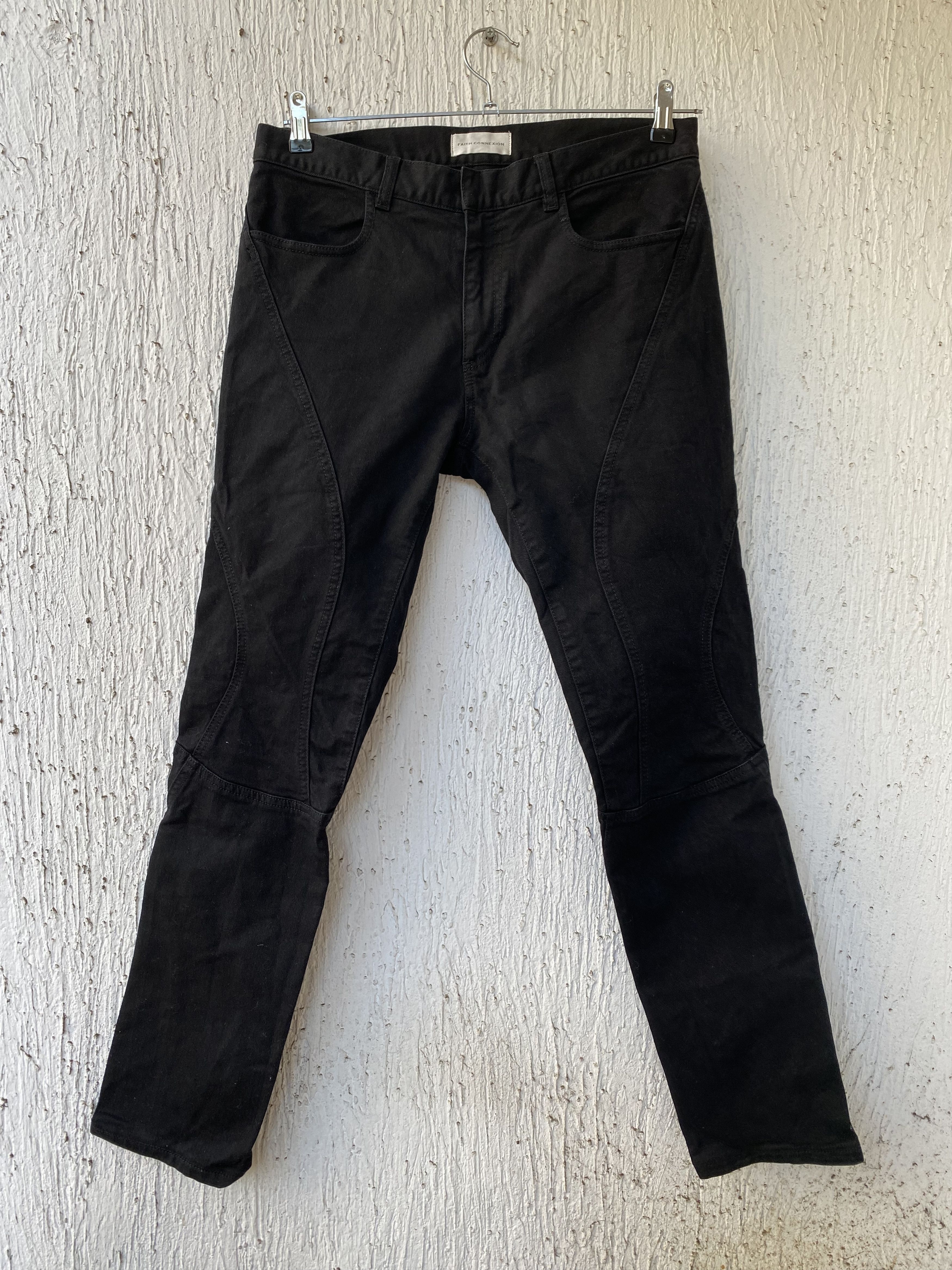 Faith Connexion BLACK RUNNING JEANS Size US 32 / EU 48 - 1 Thumbnail