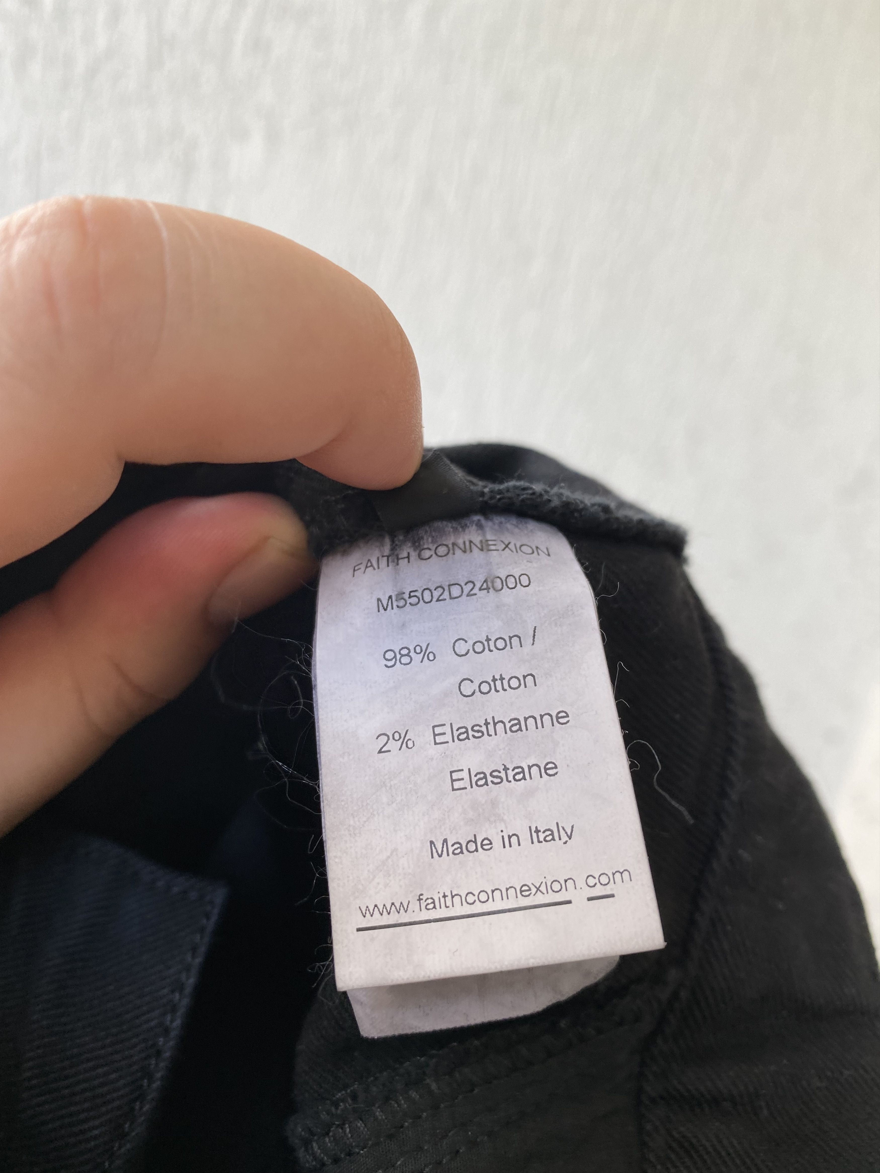 Faith Connexion BLACK RUNNING JEANS Size US 32 / EU 48 - 7 Thumbnail