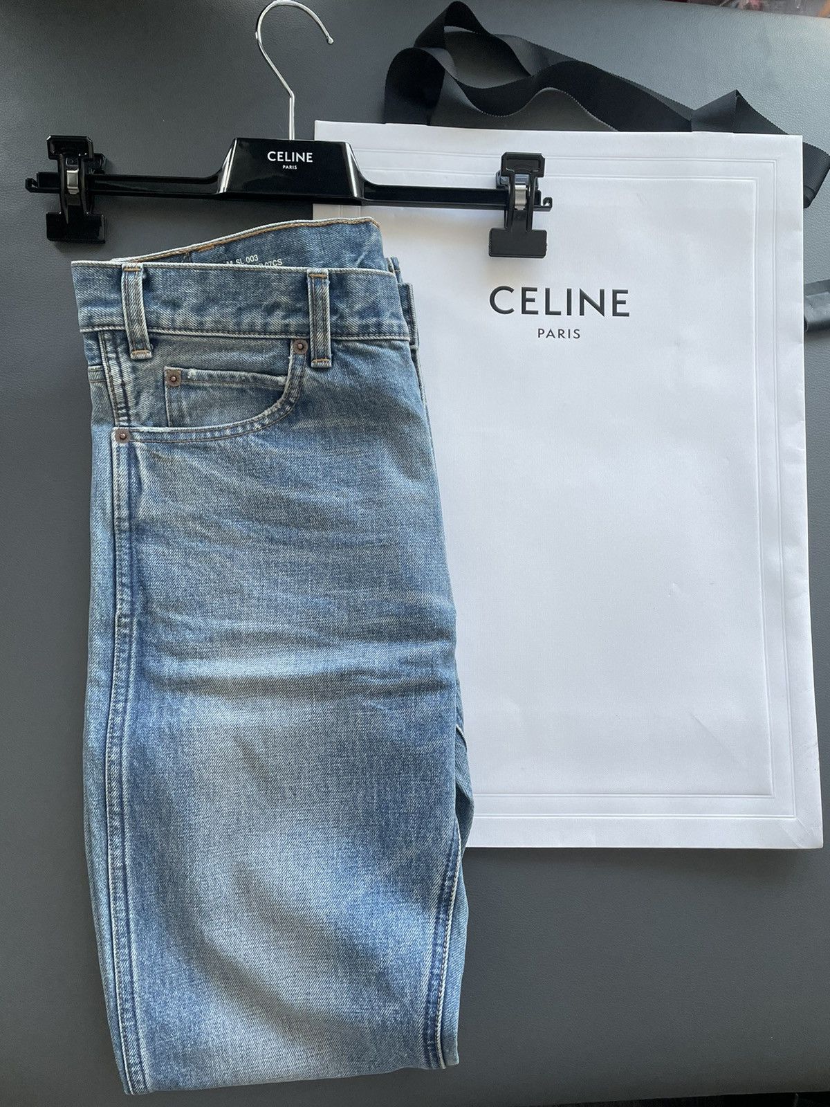 Celine × Hedi Slimane Sold Out Rare Brand NEW M_SL_003 Low Rise Slim Skinny Denim Size US 29 - 3 Thumbnail