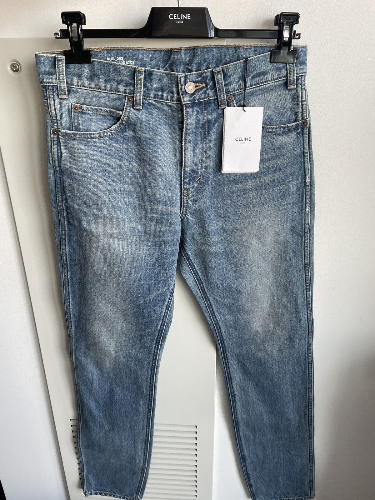 Celine × Hedi Slimane Sold Out Rare Brand NEW M_SL_003 Low Rise Slim Skinny Denim Size US 29 - 13 Thumbnail