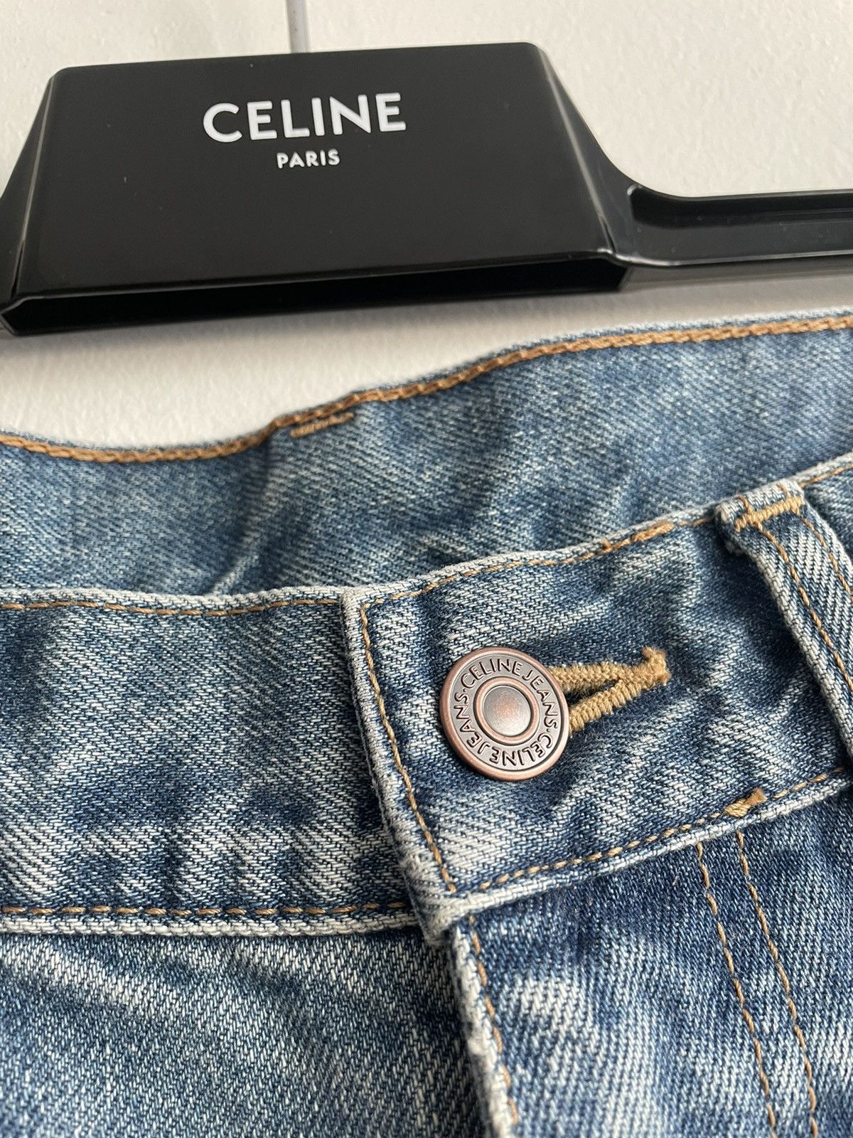 Celine × Hedi Slimane Sold Out Rare Brand NEW M_SL_003 Low Rise Slim Skinny Denim Size US 29 - 18 Thumbnail