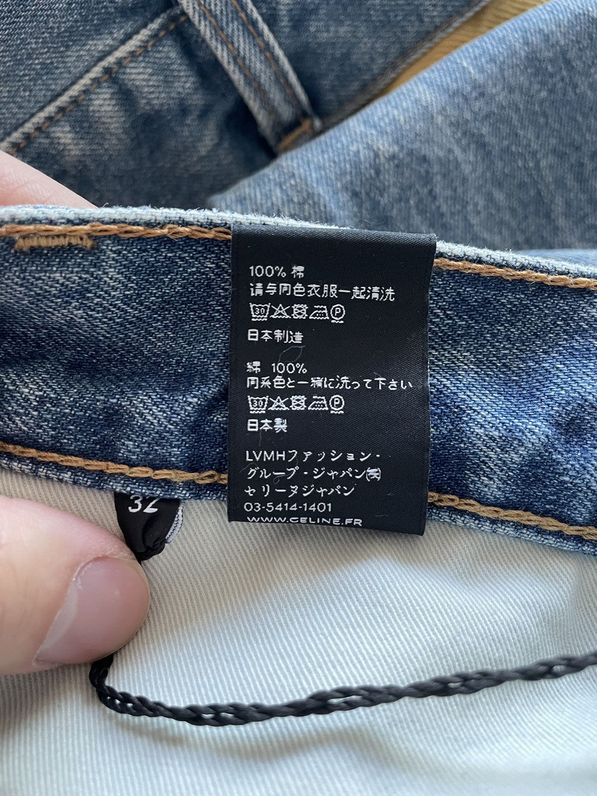 Celine × Hedi Slimane Sold Out Rare Brand NEW M_SL_003 Low Rise Slim Skinny Denim Size US 29 - 10 Thumbnail