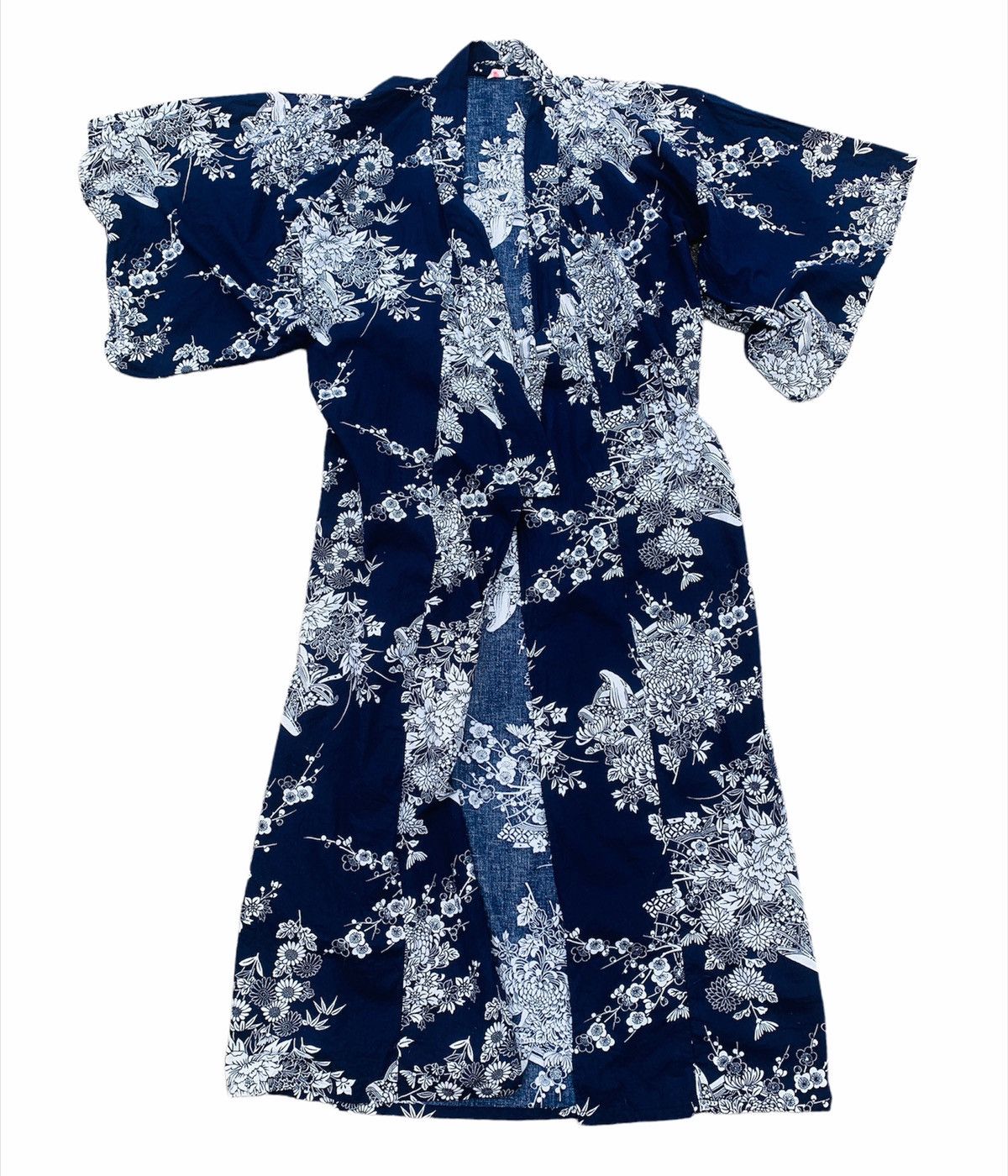 Japanese Brand × Vintage VINTAGE KIMONO SAKURA JAPAN FLORAL LONG MADE IN JAPAN Size US L / EU 52-54 / 3 - 1 Thumbnail