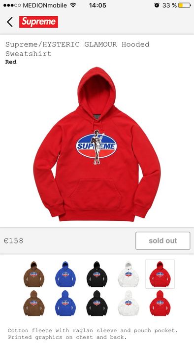 Supreme Supreme x Hysteric Glamour Hoodie | Grailed