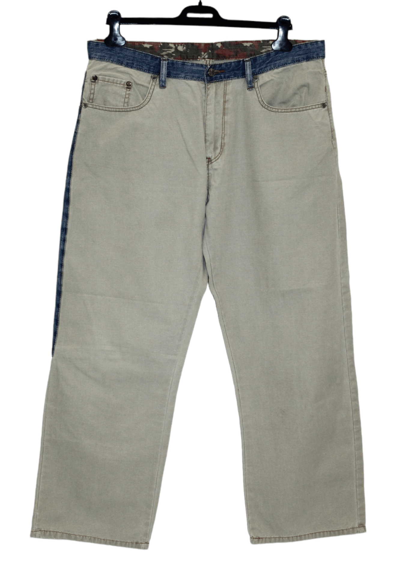 Japanese Brand Rare Vtg Etienne Ozeki Embroidered Booutcut baggy pants Size US 36 / EU 52 - 2 Thumbnail