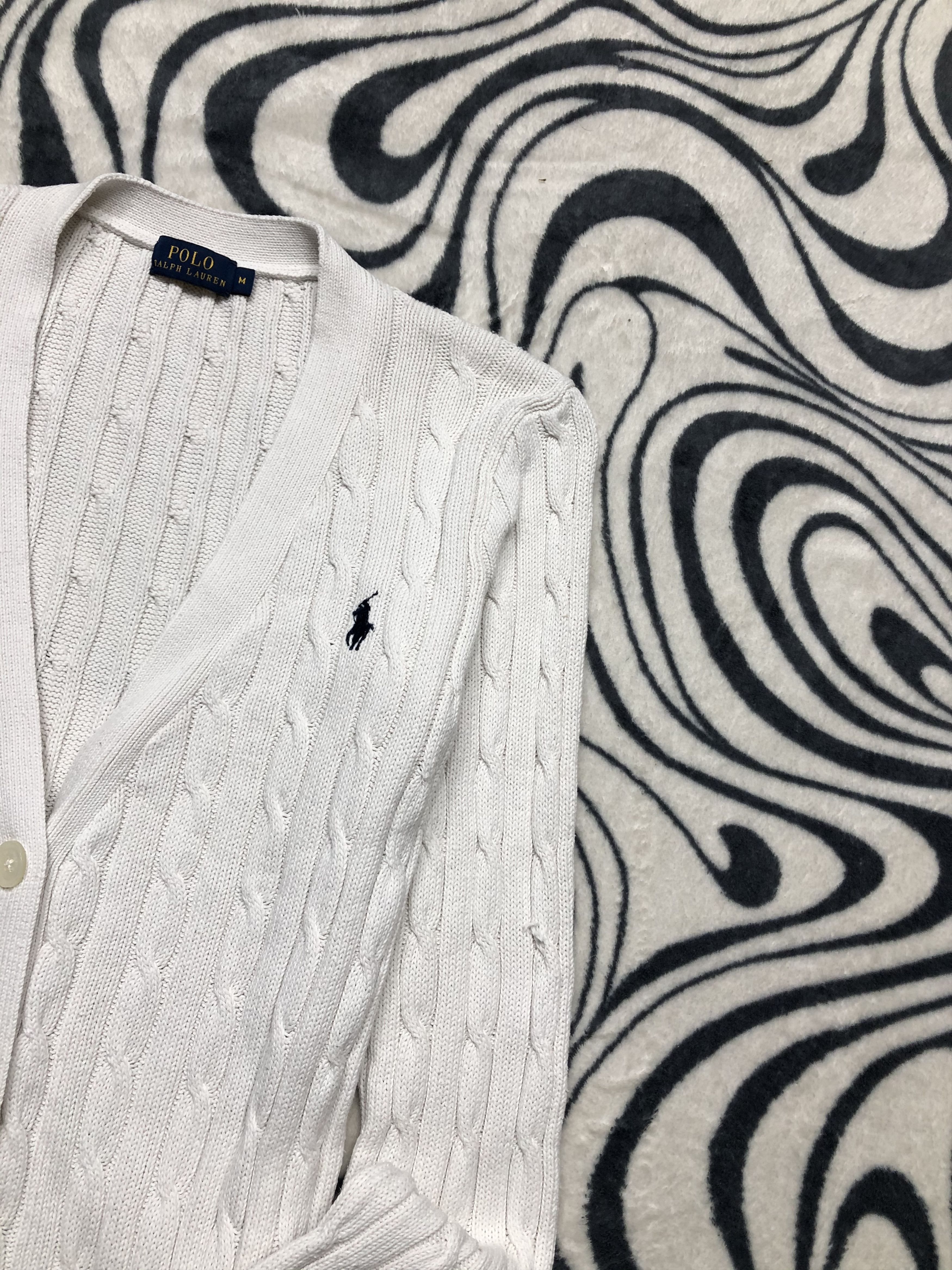 Polo Ralph Lauren Polo Ralph Lauren Womens Cable Knit Cardigan Sweater Size M / US 6-8 / IT 42-44 - 2 Thumbnail