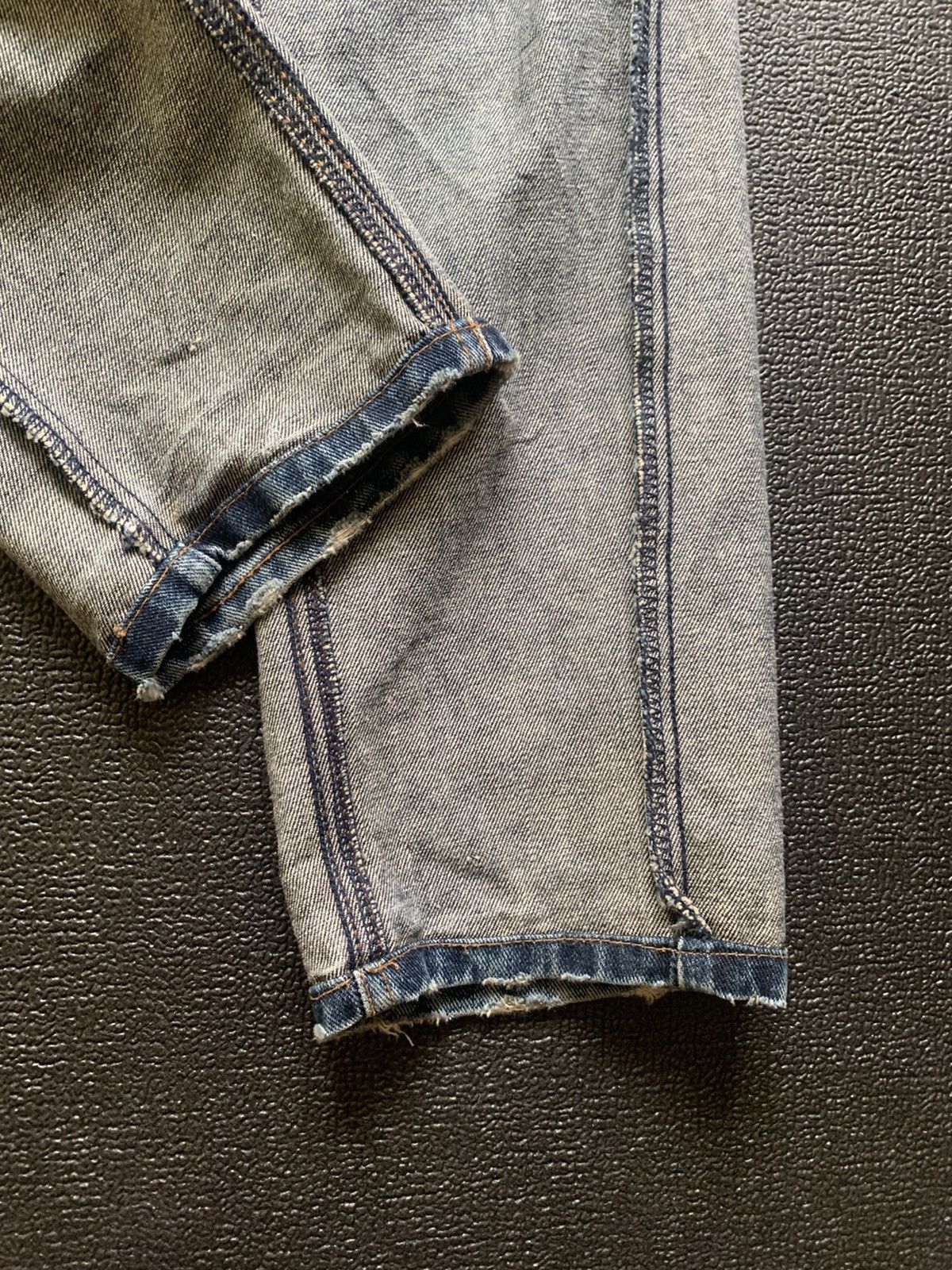 Japanese Brand Distressed Jeans Skull Logo Size US 33 - 23 Thumbnail