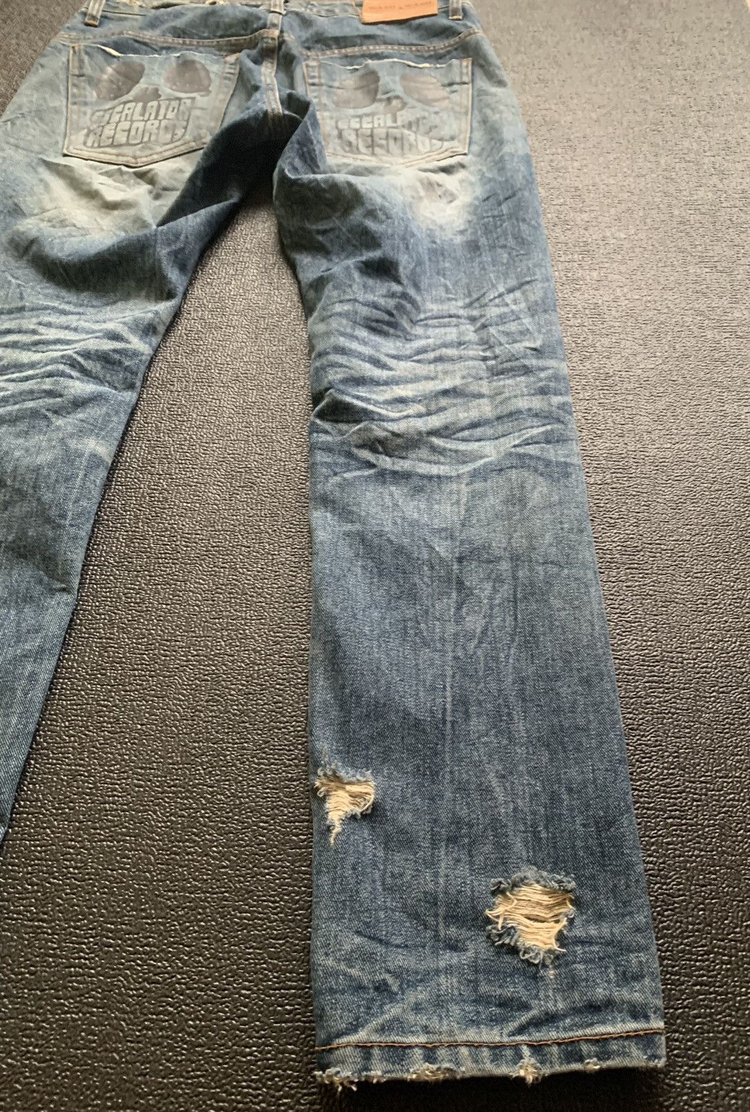 Japanese Brand Distressed Jeans Skull Logo Size US 33 - 13 Thumbnail