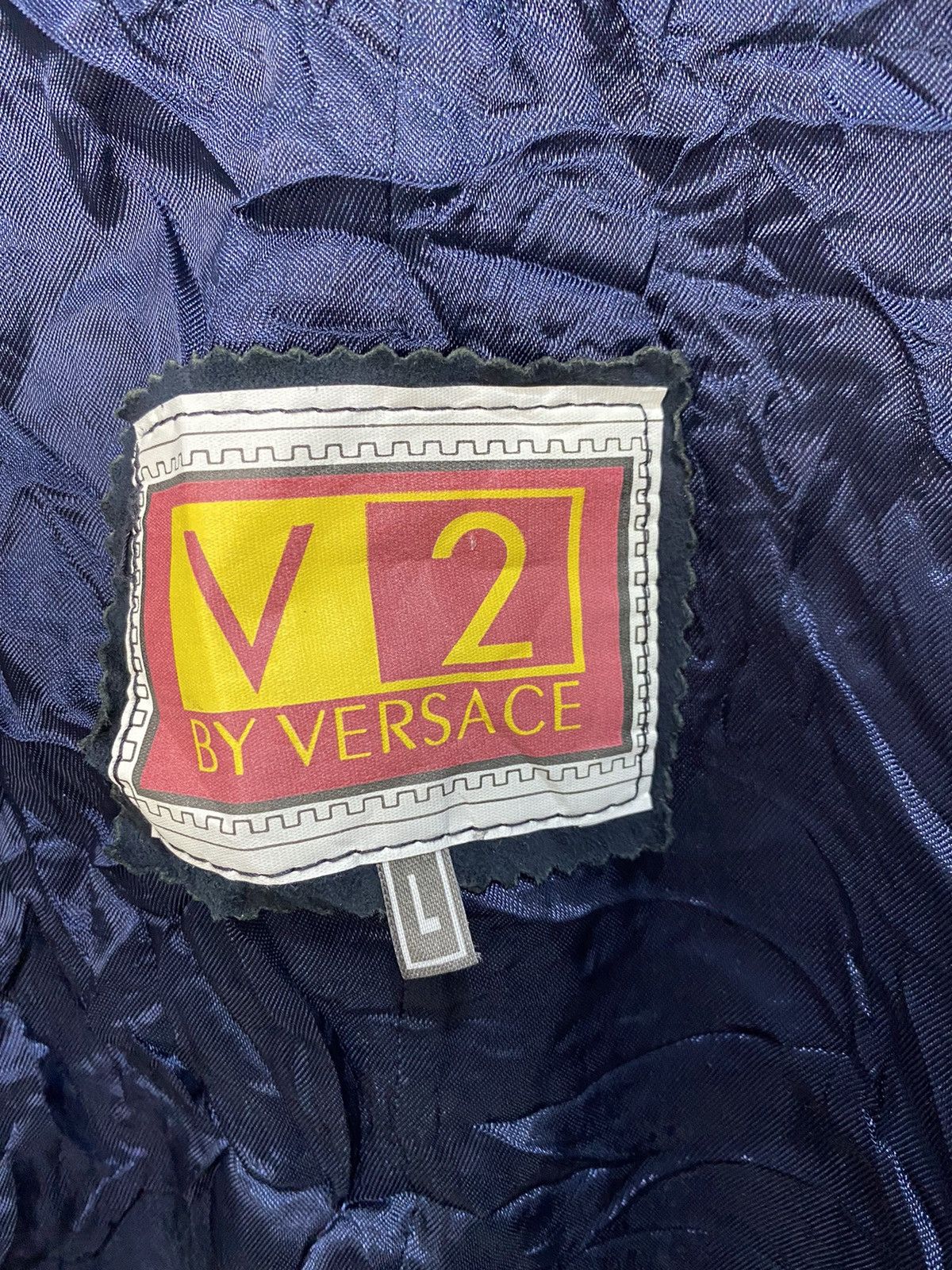 Versace VINTAGE VERSACE SUEDE LEATHER JACKET CASUAL STYLE Size US L / EU 52-54 / 3 - 6 Thumbnail