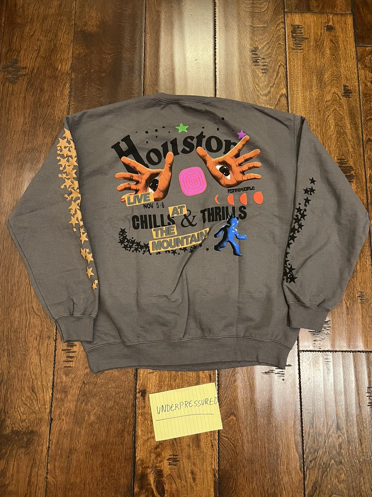 Travis Scott ASTROWORLD FESTIVAL HOUSTON CREWNECK LARGE Size US L / EU 52-54 / 3 - 2 Thumbnail