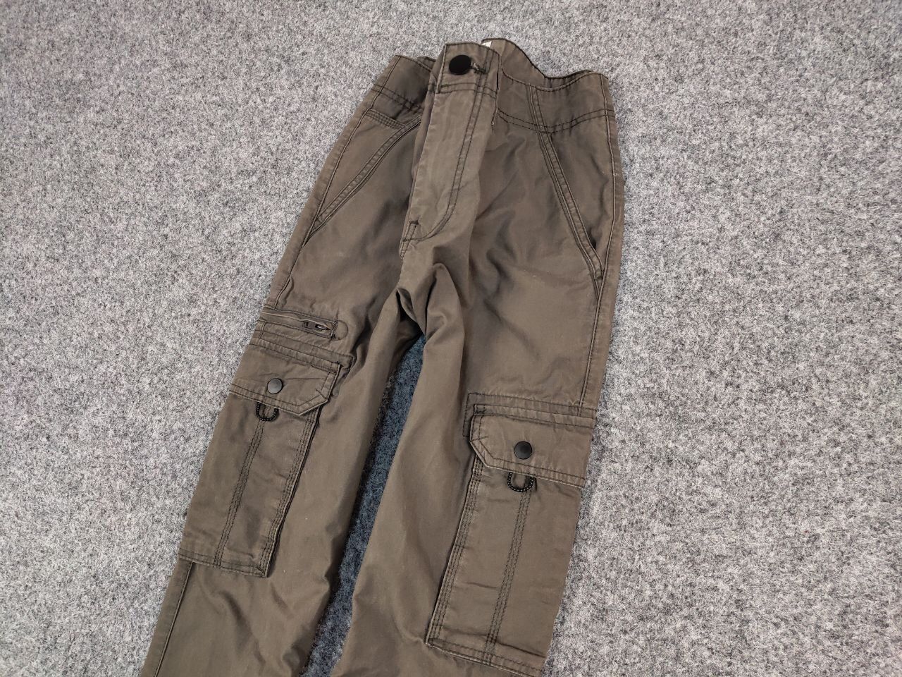 Japanese Brand Vintage Cargo Pants Travis Scott Japan Zip Pocket Olive Size US 30 / EU 46 - 4 Thumbnail