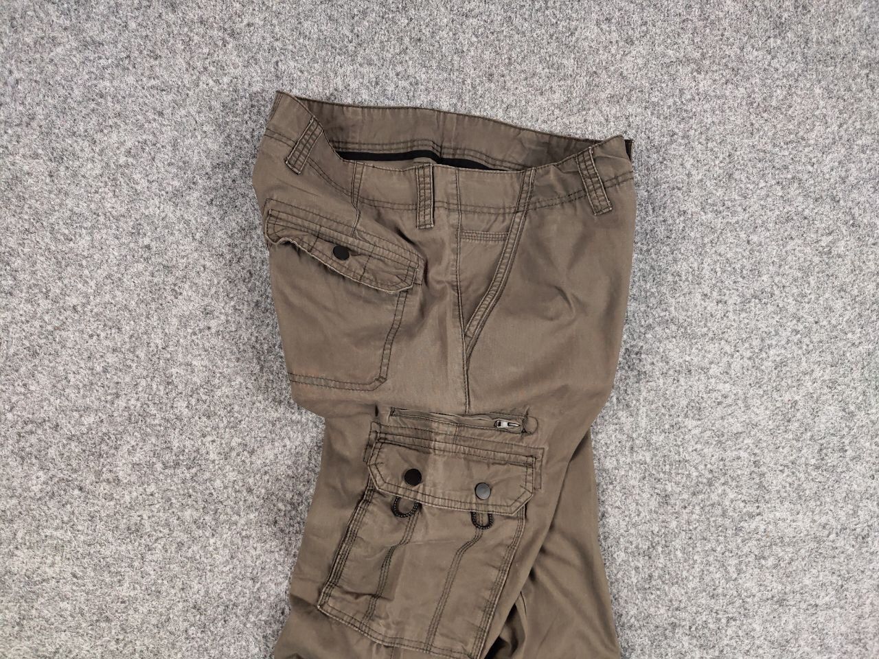 Japanese Brand Vintage Cargo Pants Travis Scott Japan Zip Pocket Olive Size US 30 / EU 46 - 15 Thumbnail