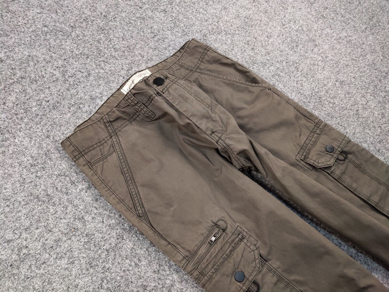 Japanese Brand Vintage Cargo Pants Travis Scott Japan Zip Pocket Olive Size US 30 / EU 46 - 10 Thumbnail