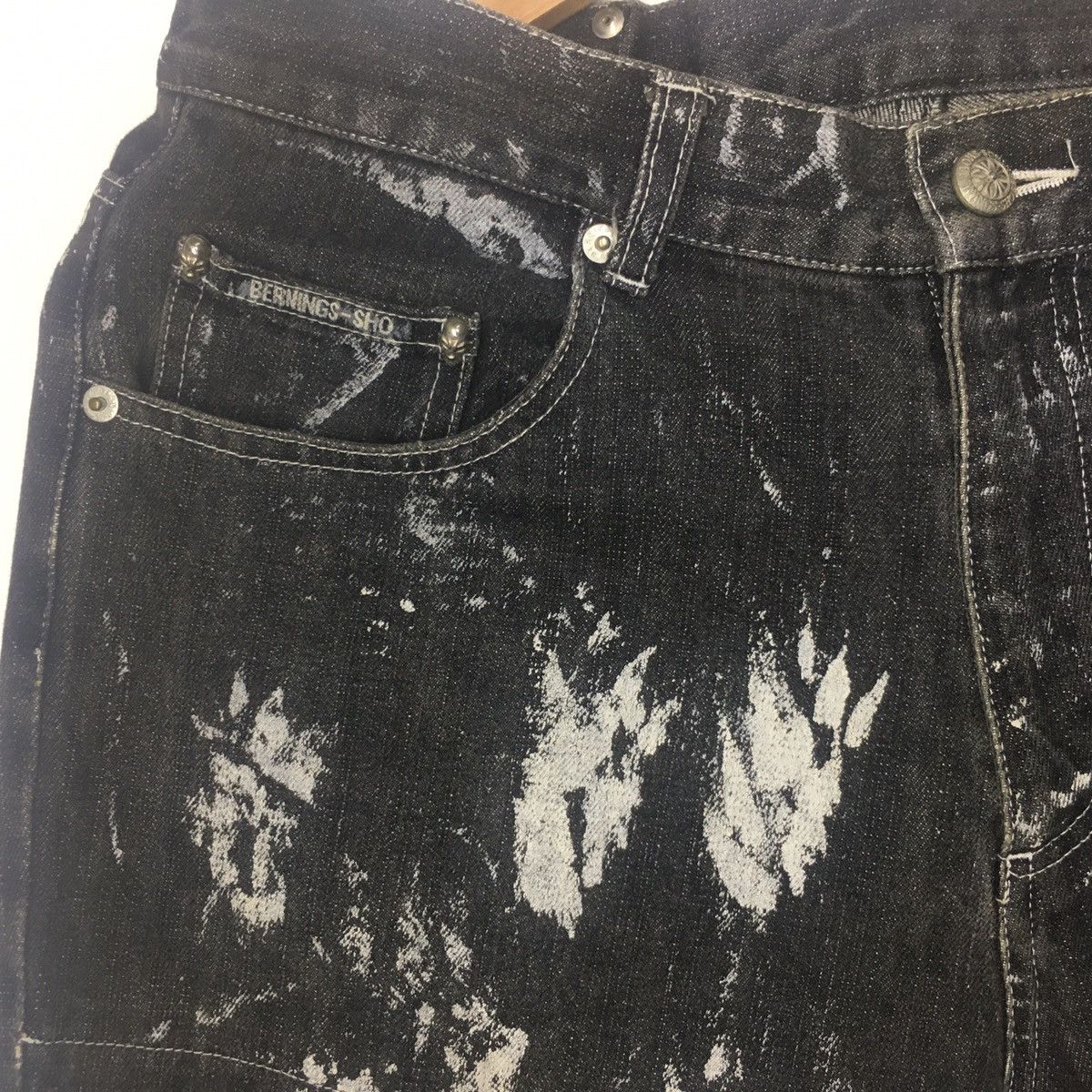 Japanese Brand × Seditionaries Rare Bernings-Sho Distressed Punk Jeans Painter Size US 30 / EU 46 - 2 Thumbnail