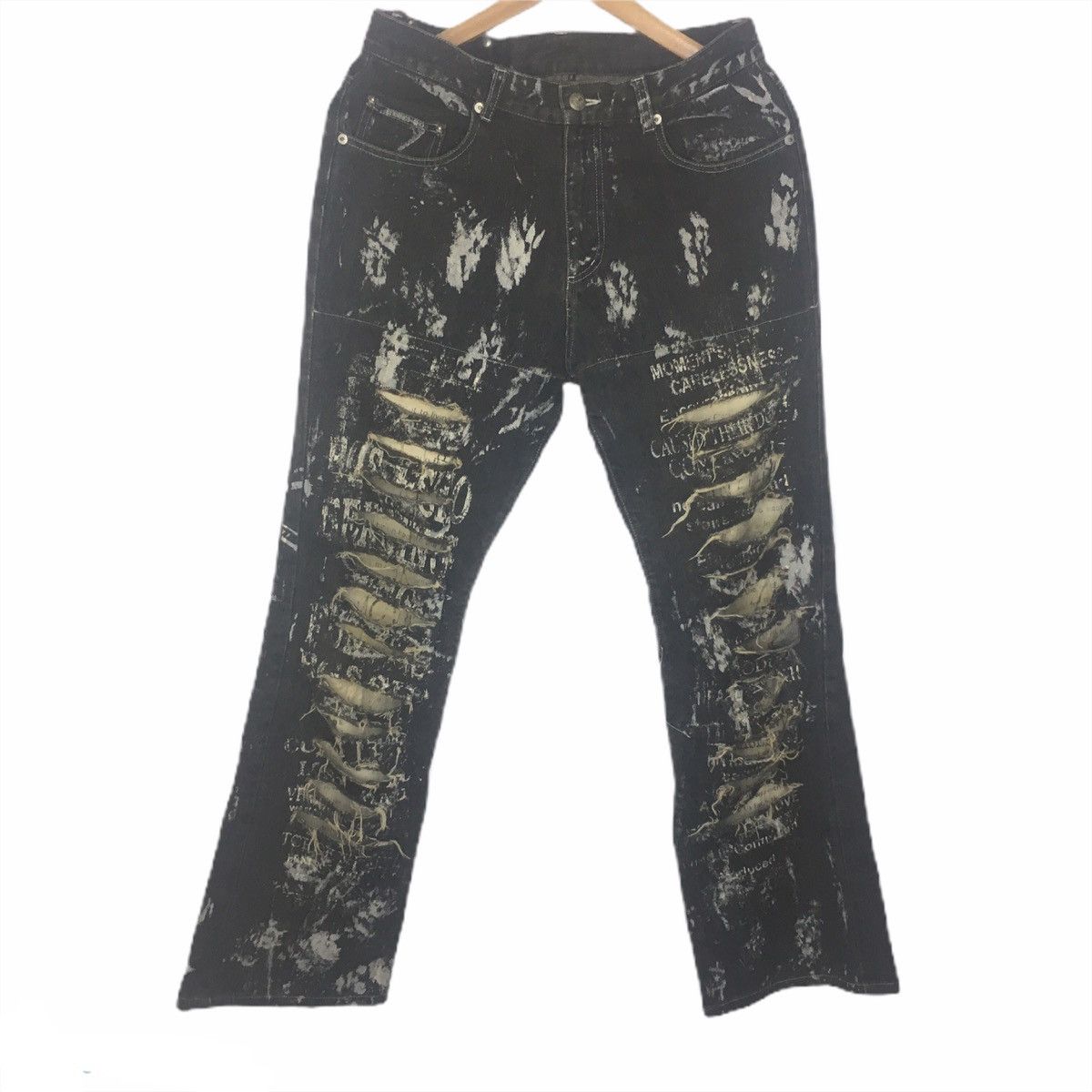 Japanese Brand × Seditionaries Rare Bernings-Sho Distressed Punk Jeans Painter Size US 30 / EU 46 - 1 Thumbnail