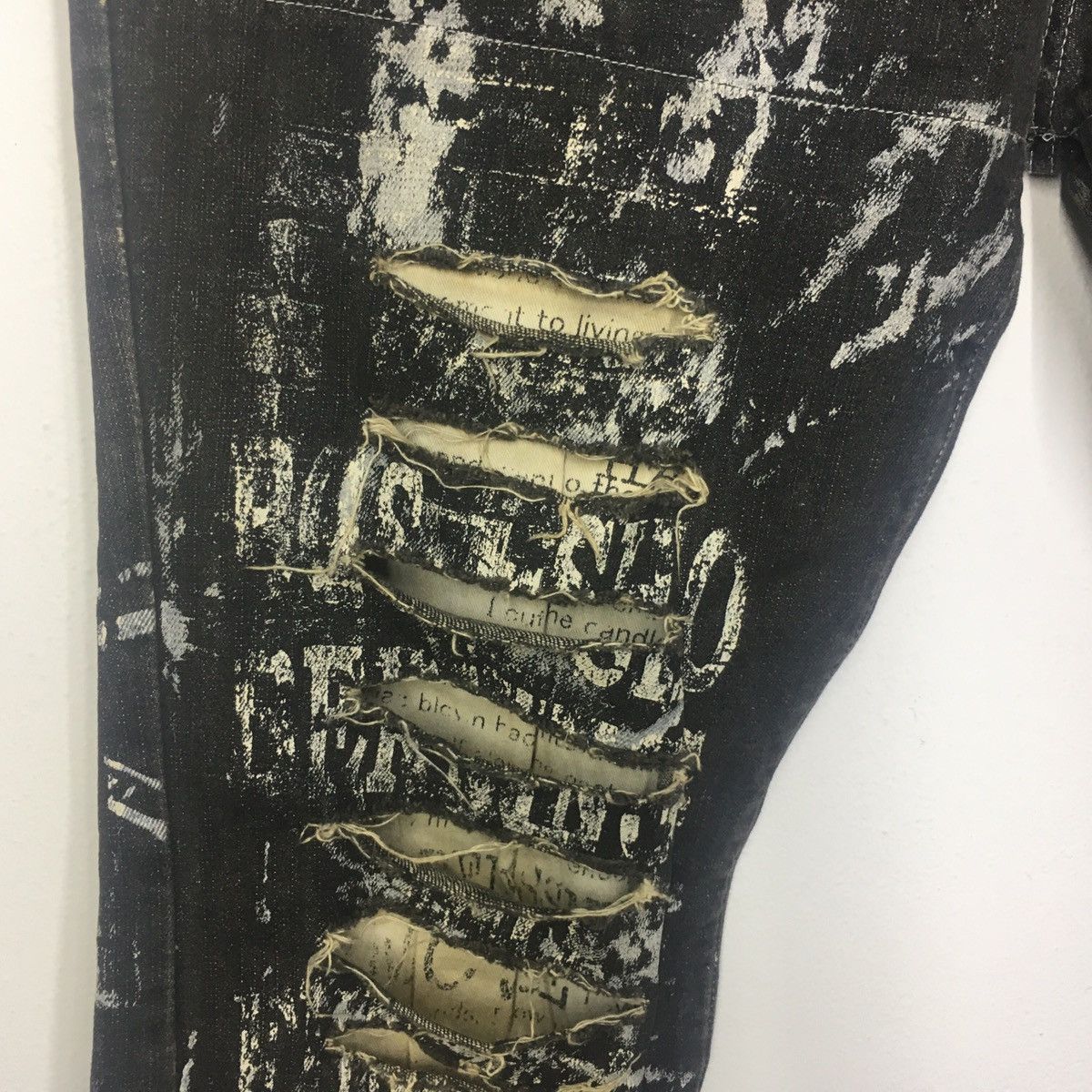 Japanese Brand × Seditionaries Rare Bernings-Sho Distressed Punk Jeans Painter Size US 30 / EU 46 - 3 Thumbnail