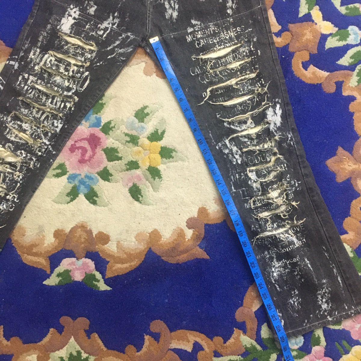 Japanese Brand × Seditionaries Rare Bernings-Sho Distressed Punk Jeans Painter Size US 30 / EU 46 - 18 Thumbnail