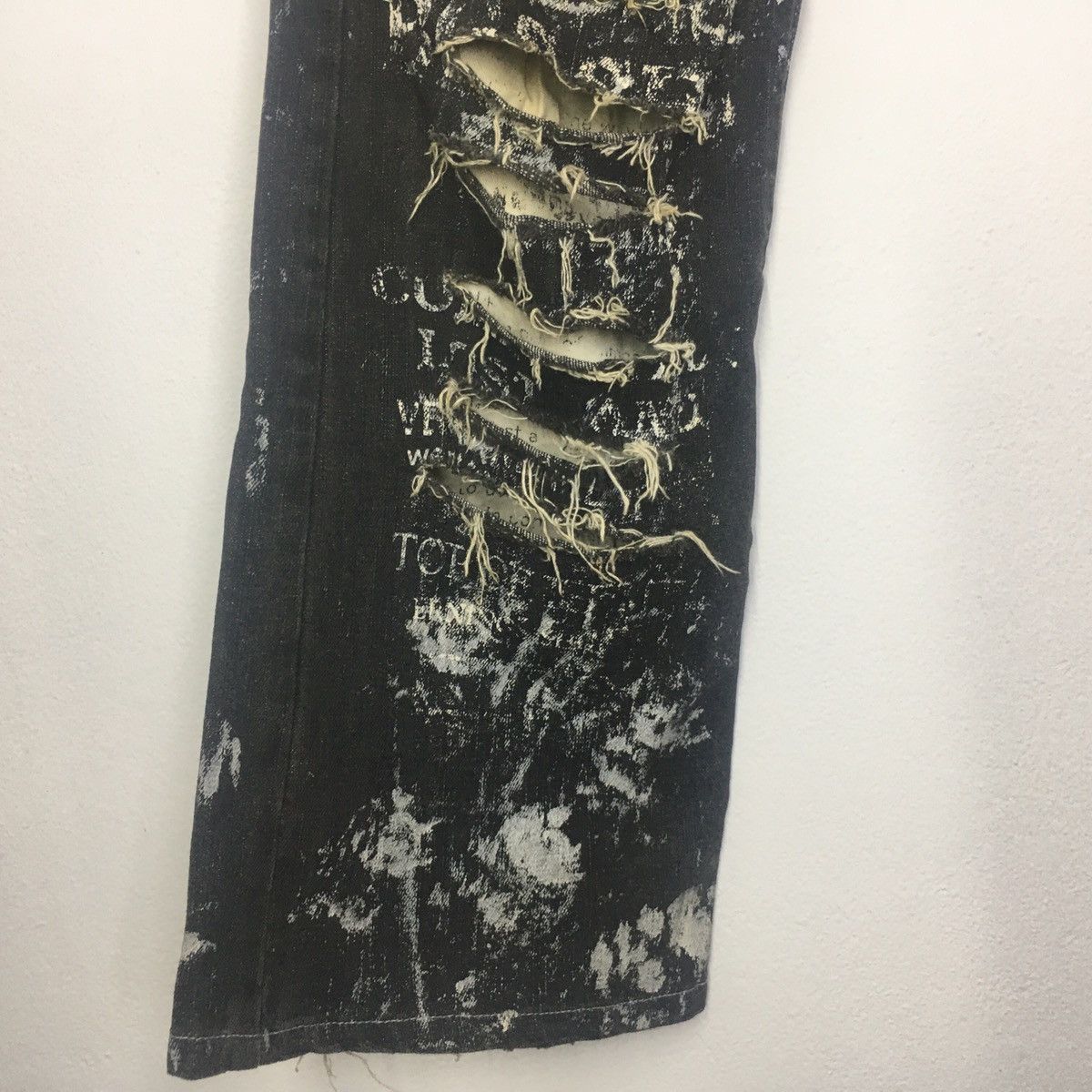 Japanese Brand × Seditionaries Rare Bernings-Sho Distressed Punk Jeans Painter Size US 30 / EU 46 - 4 Thumbnail