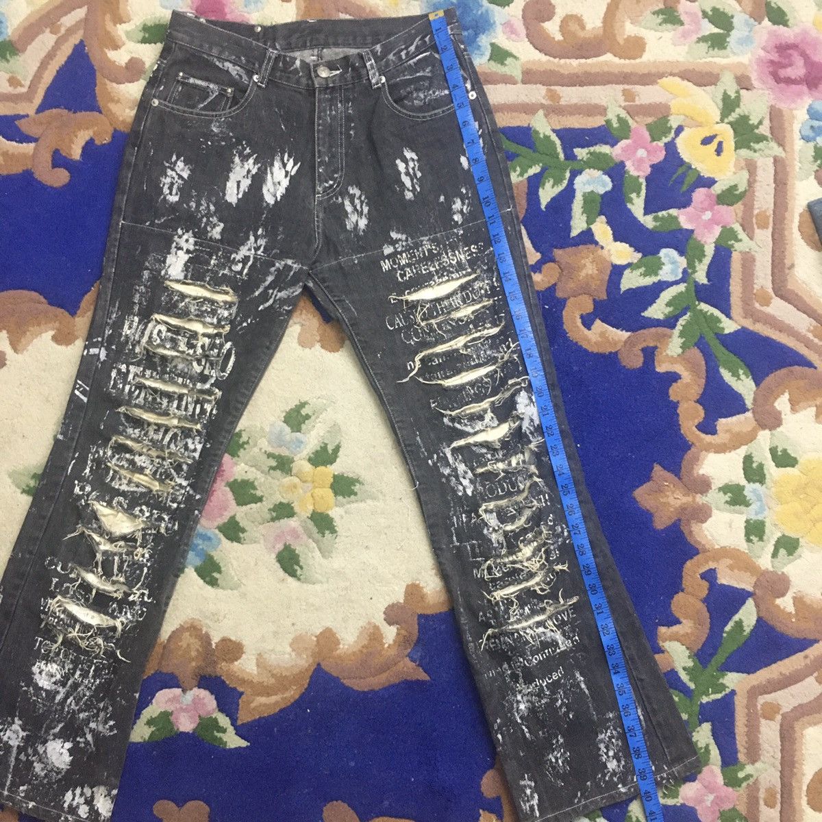 Japanese Brand × Seditionaries Rare Bernings-Sho Distressed Punk Jeans Painter Size US 30 / EU 46 - 16 Thumbnail