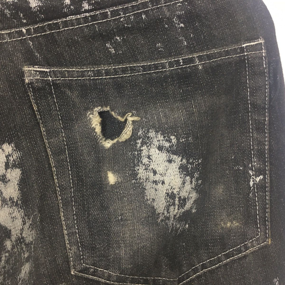 Japanese Brand × Seditionaries Rare Bernings-Sho Distressed Punk Jeans Painter Size US 30 / EU 46 - 7 Thumbnail