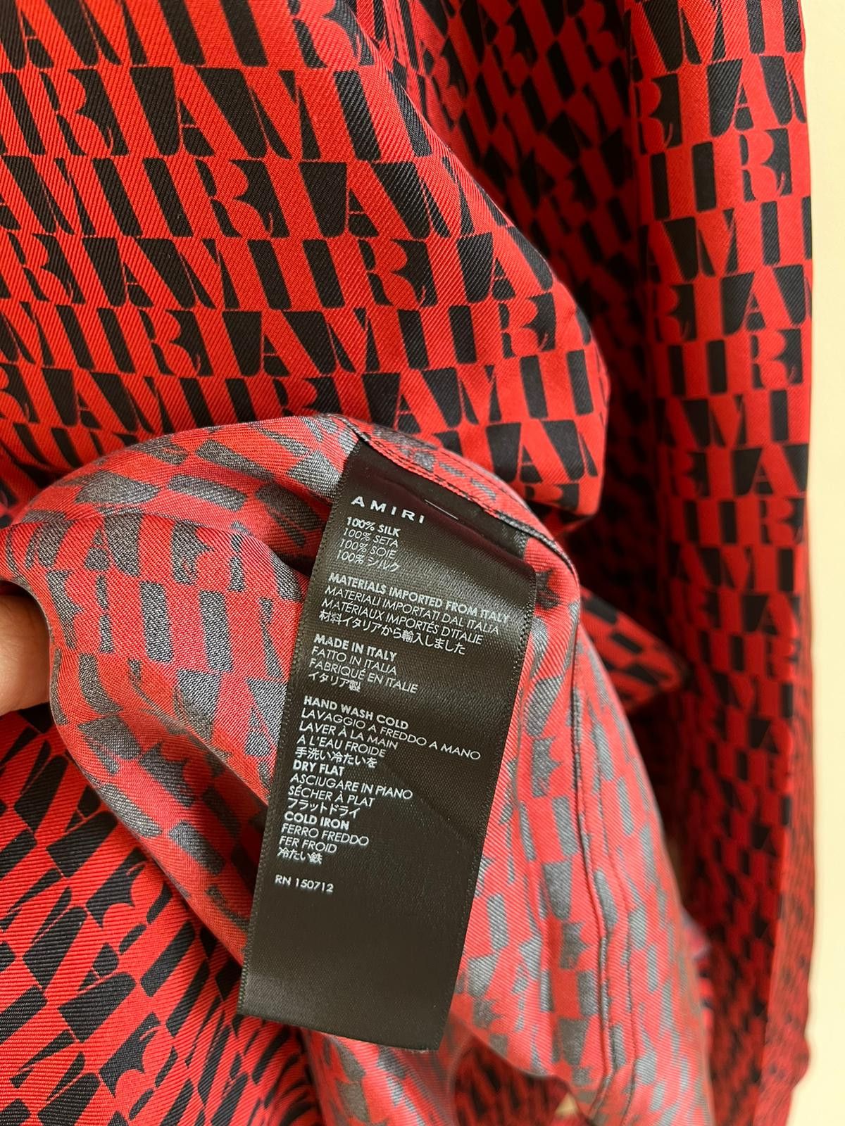 Amiri All Over LS Shirt in Black/Red Size US XXL / EU 58 / 5 - 8 Thumbnail