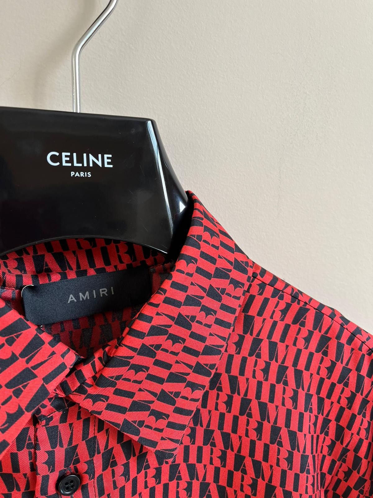 Amiri All Over LS Shirt in Black/Red Size US XXL / EU 58 / 5 - 5 Thumbnail
